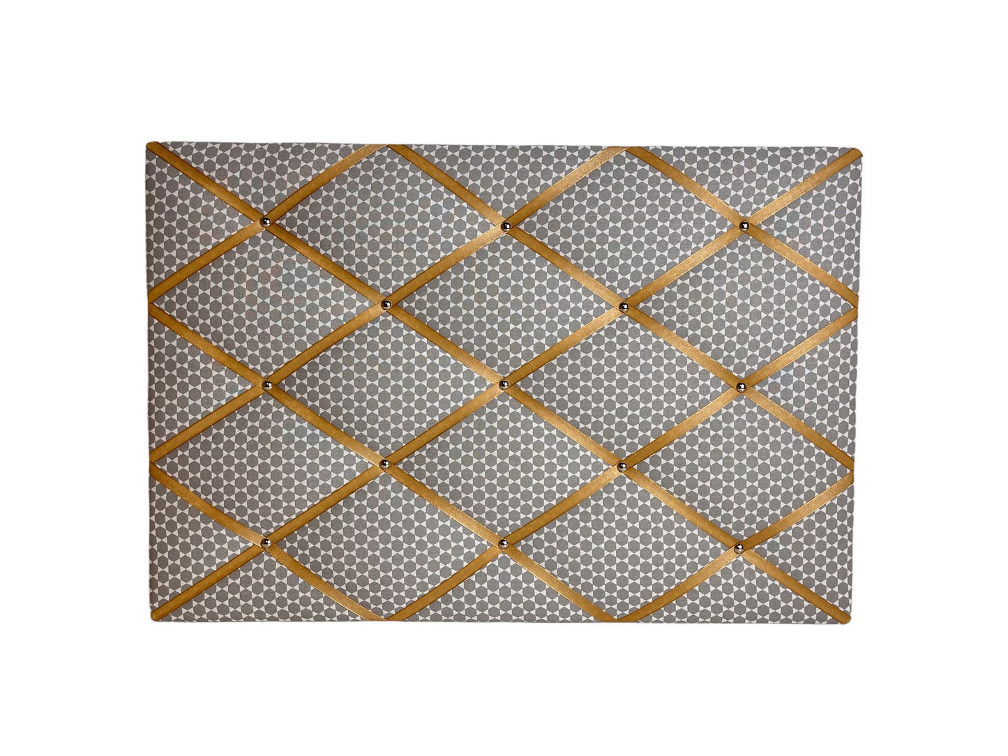 Memoboard Retro grau gold Wunschgröße