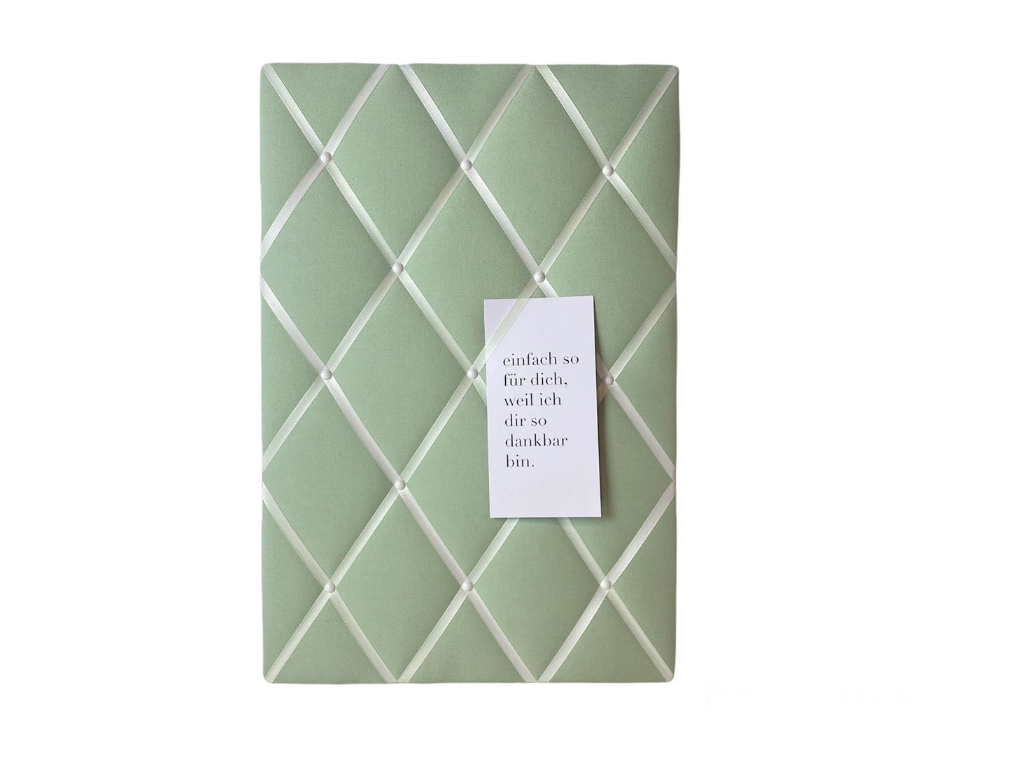 Memoboard Salbeigrün Wunschgröße