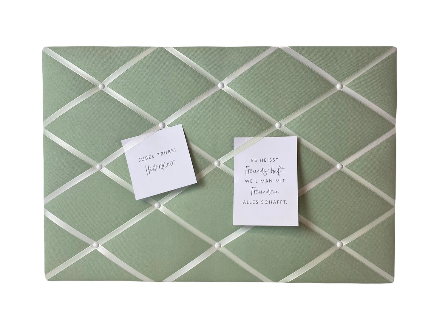 Memoboard Salbeigrün Wunschgröße