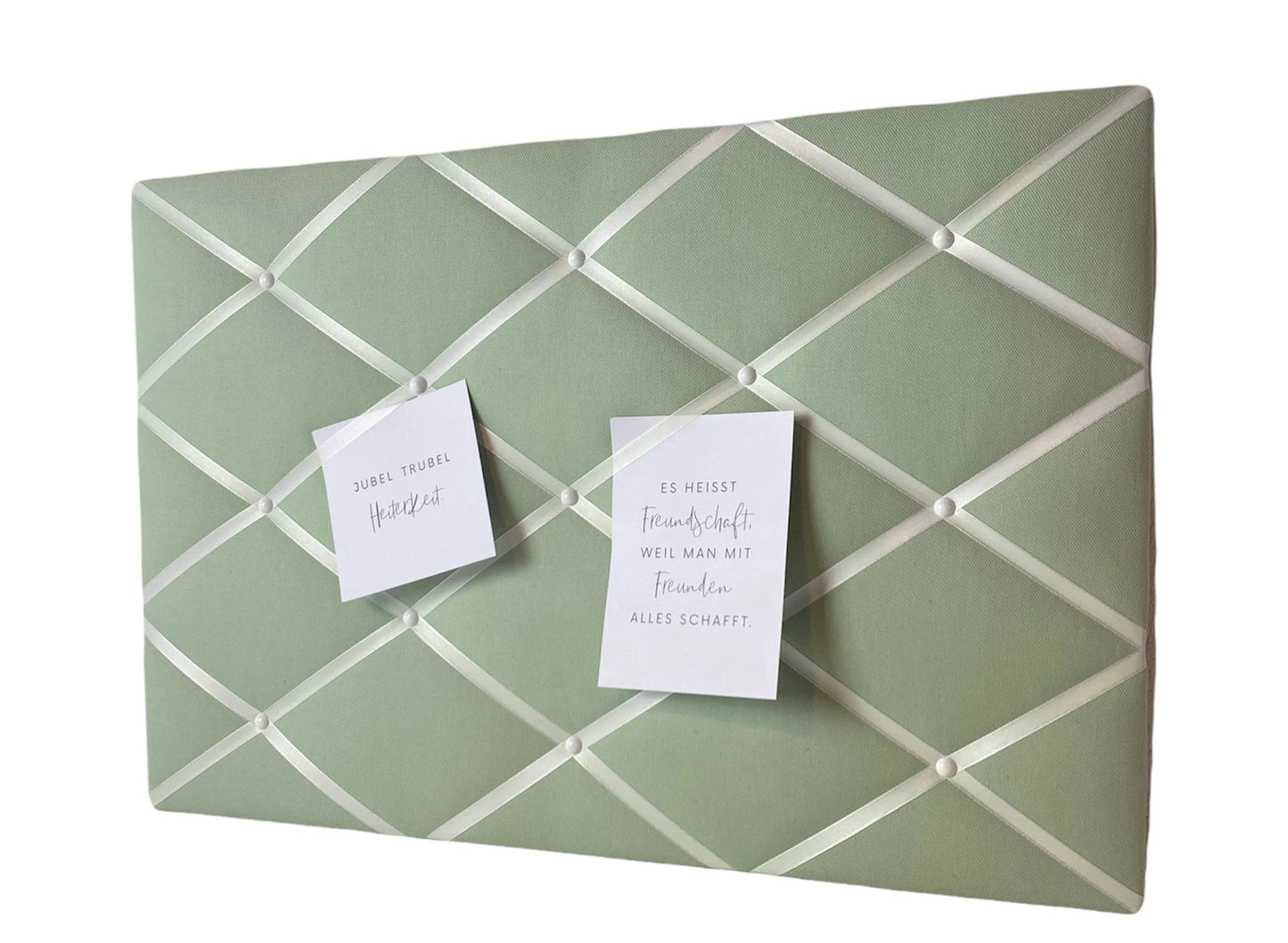 Memoboard Salbeigrün Wunschgröße