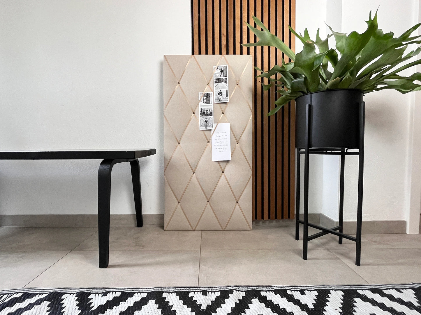 Memoboard beige Scandi 55x100