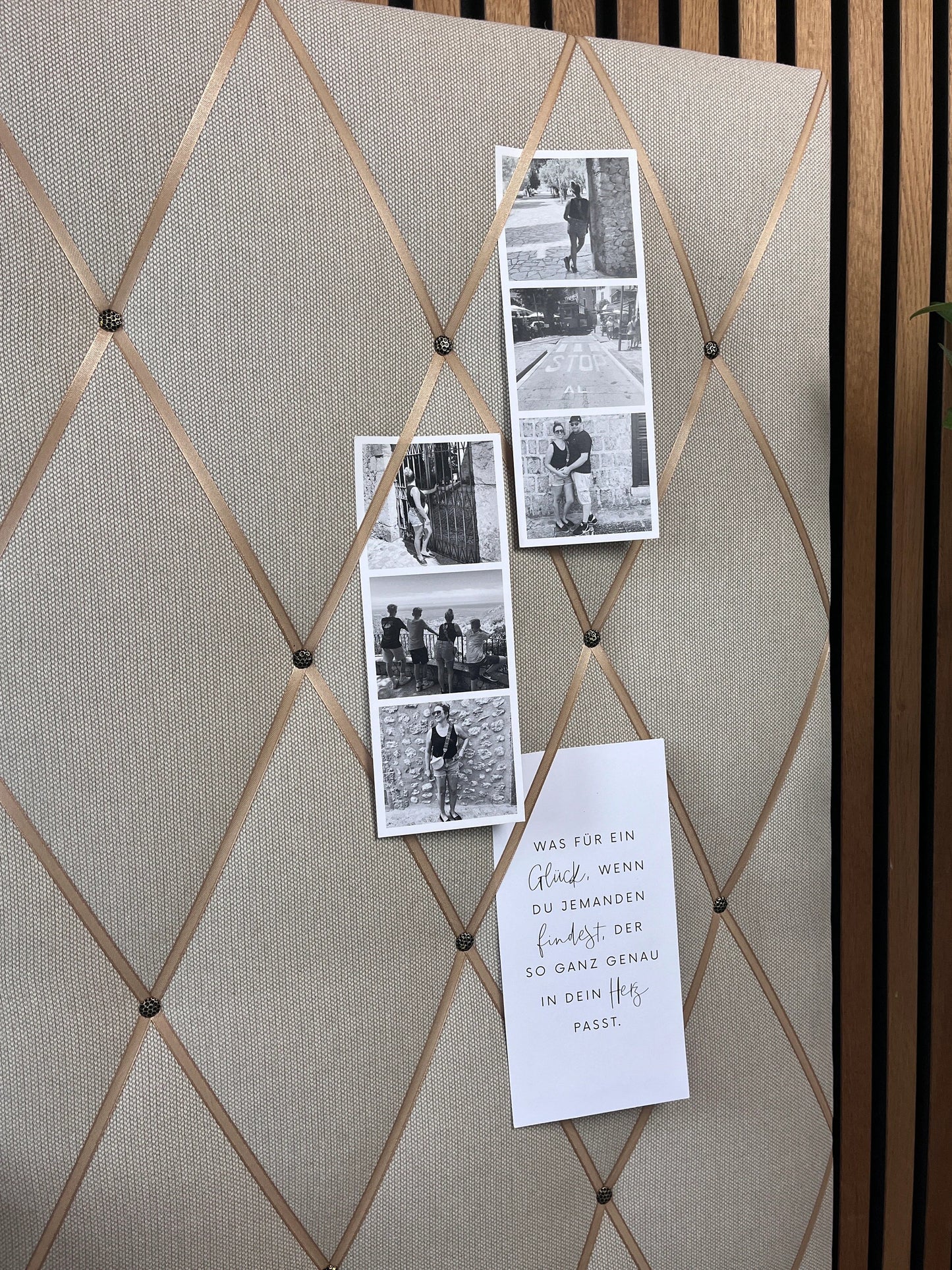 Memoboard beige Scandi 55x100