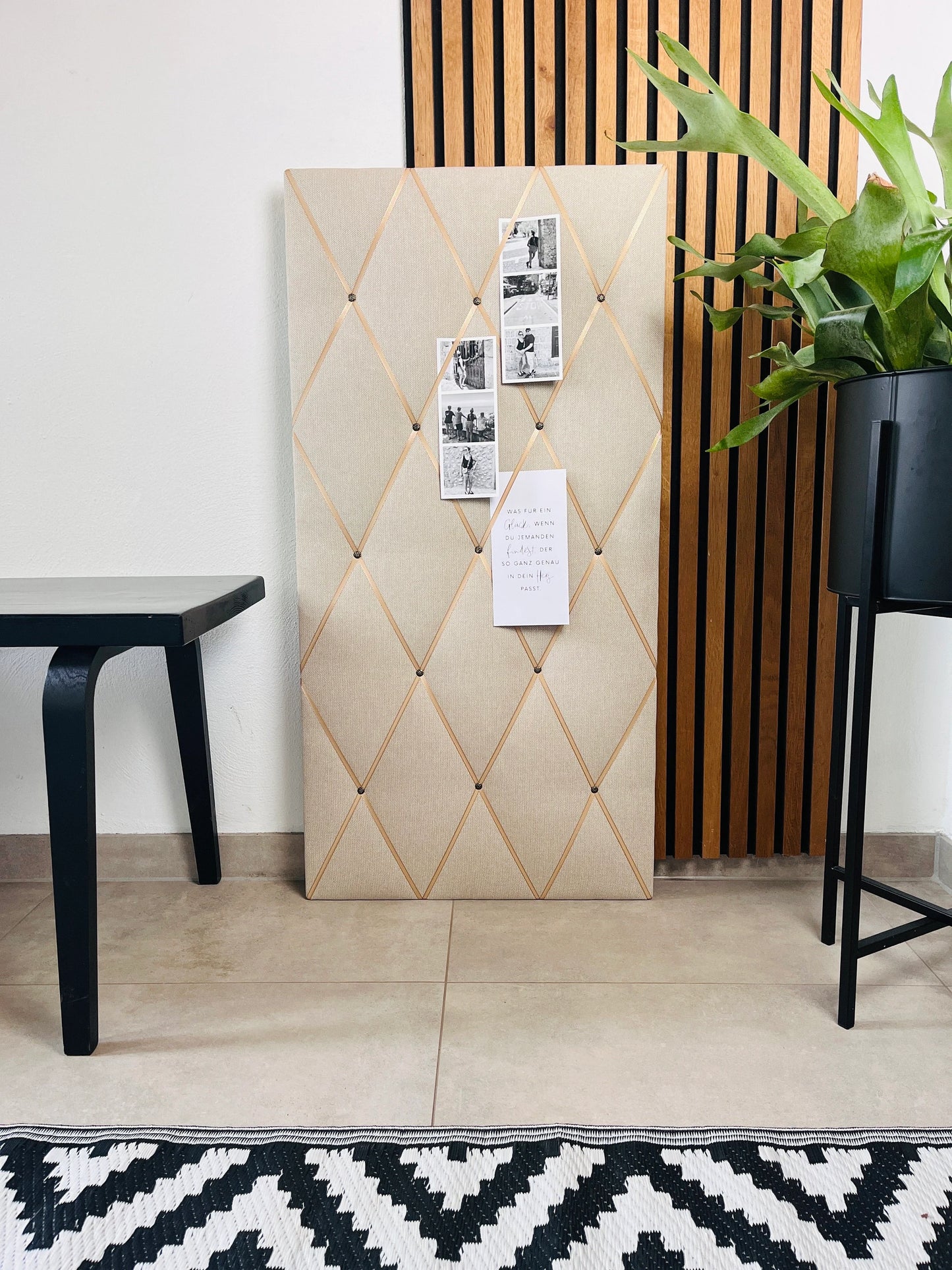 Memoboard beige Scandi 55x100