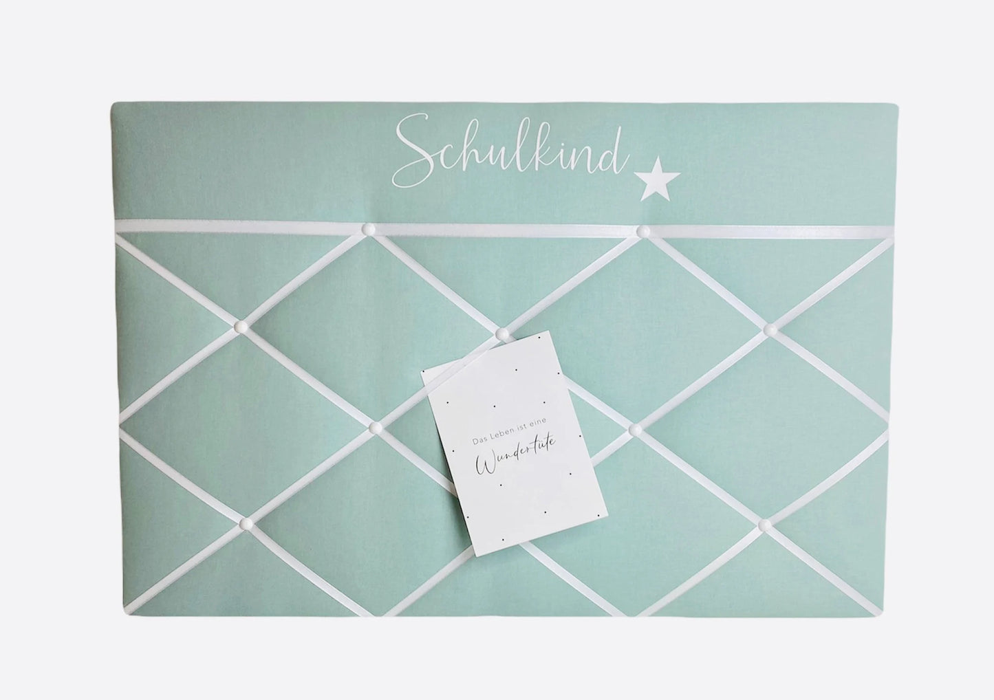 Memoboard Schulkind aqua