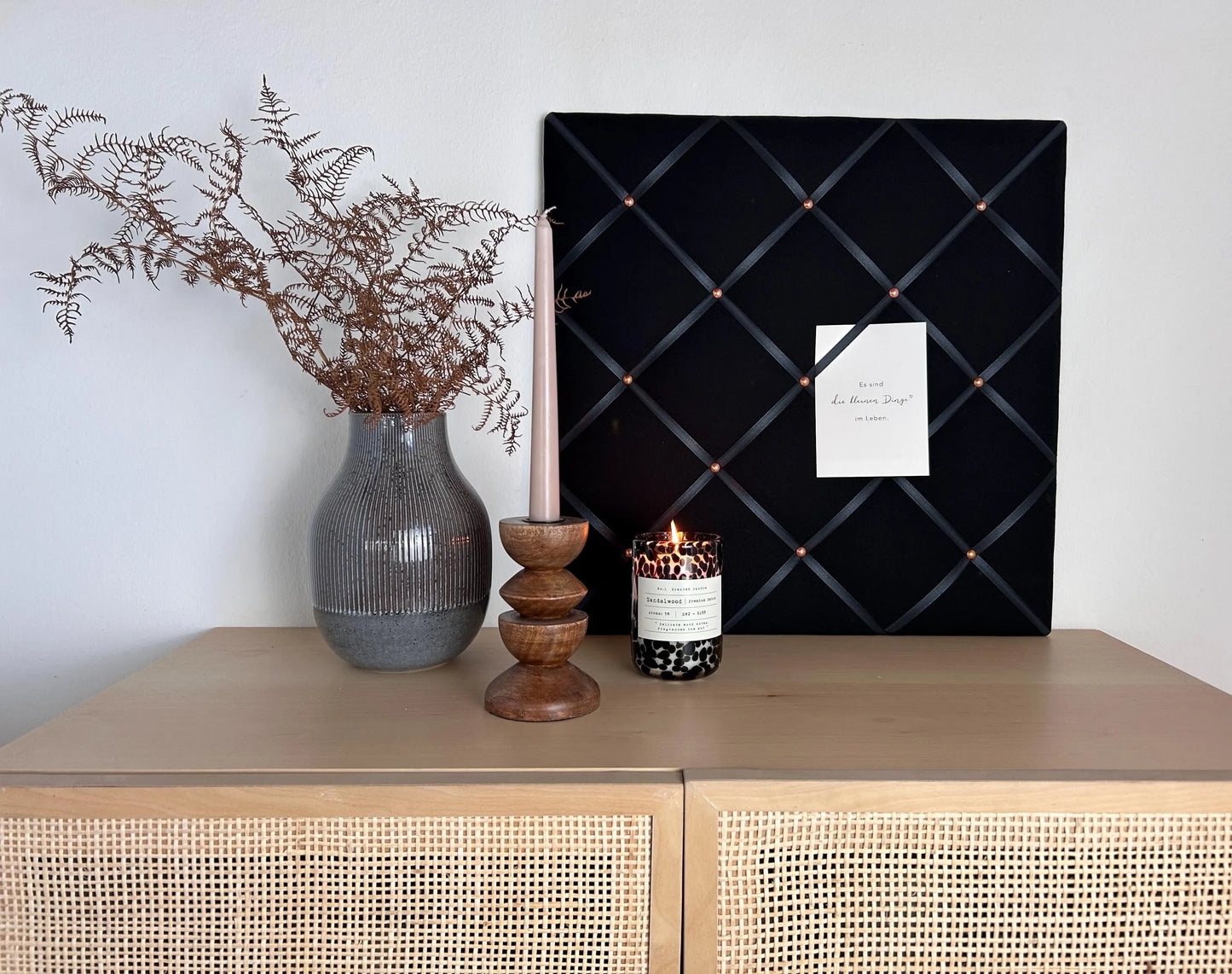 Memoboard black Wunschgröße