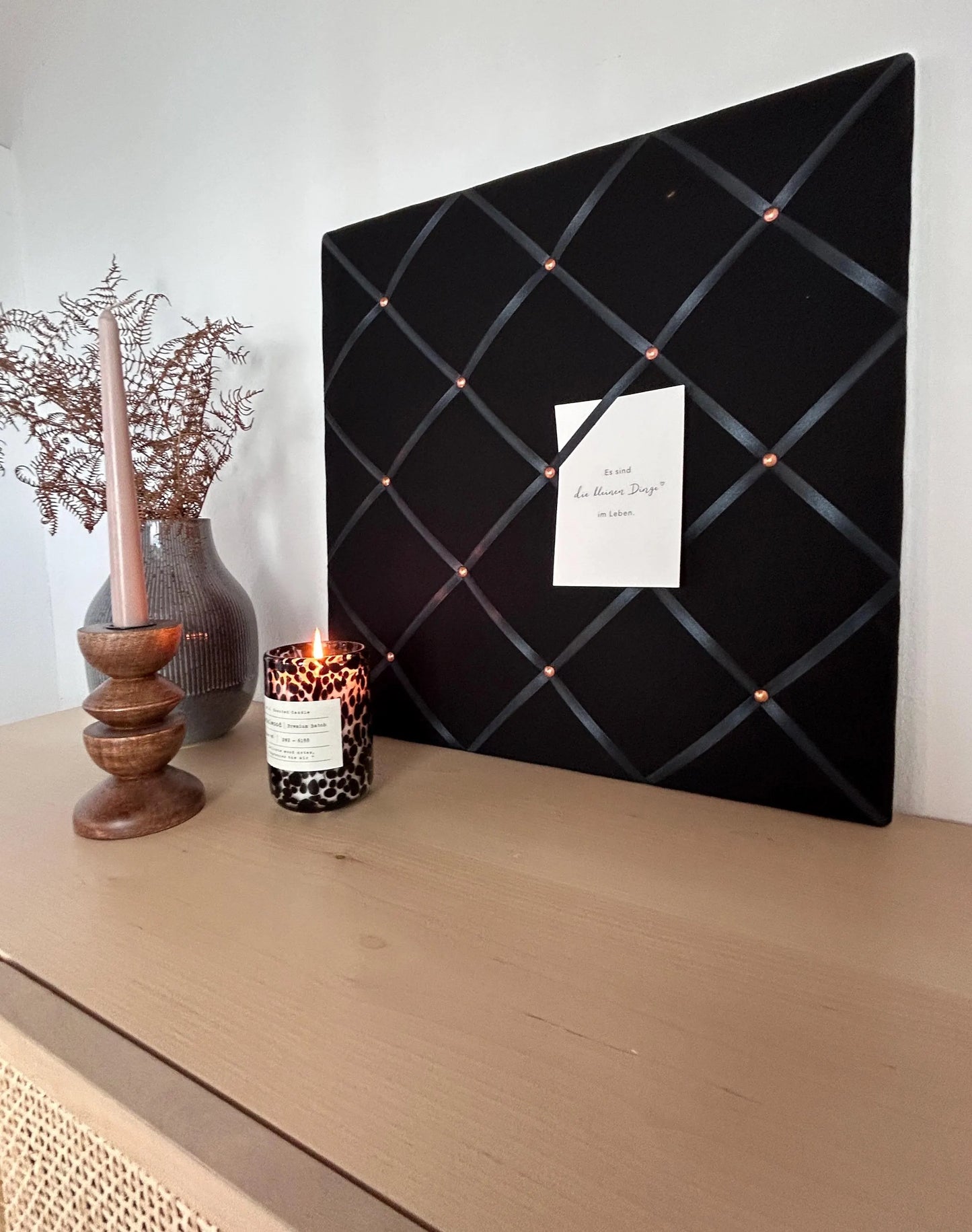 Memoboard black Wunschgröße