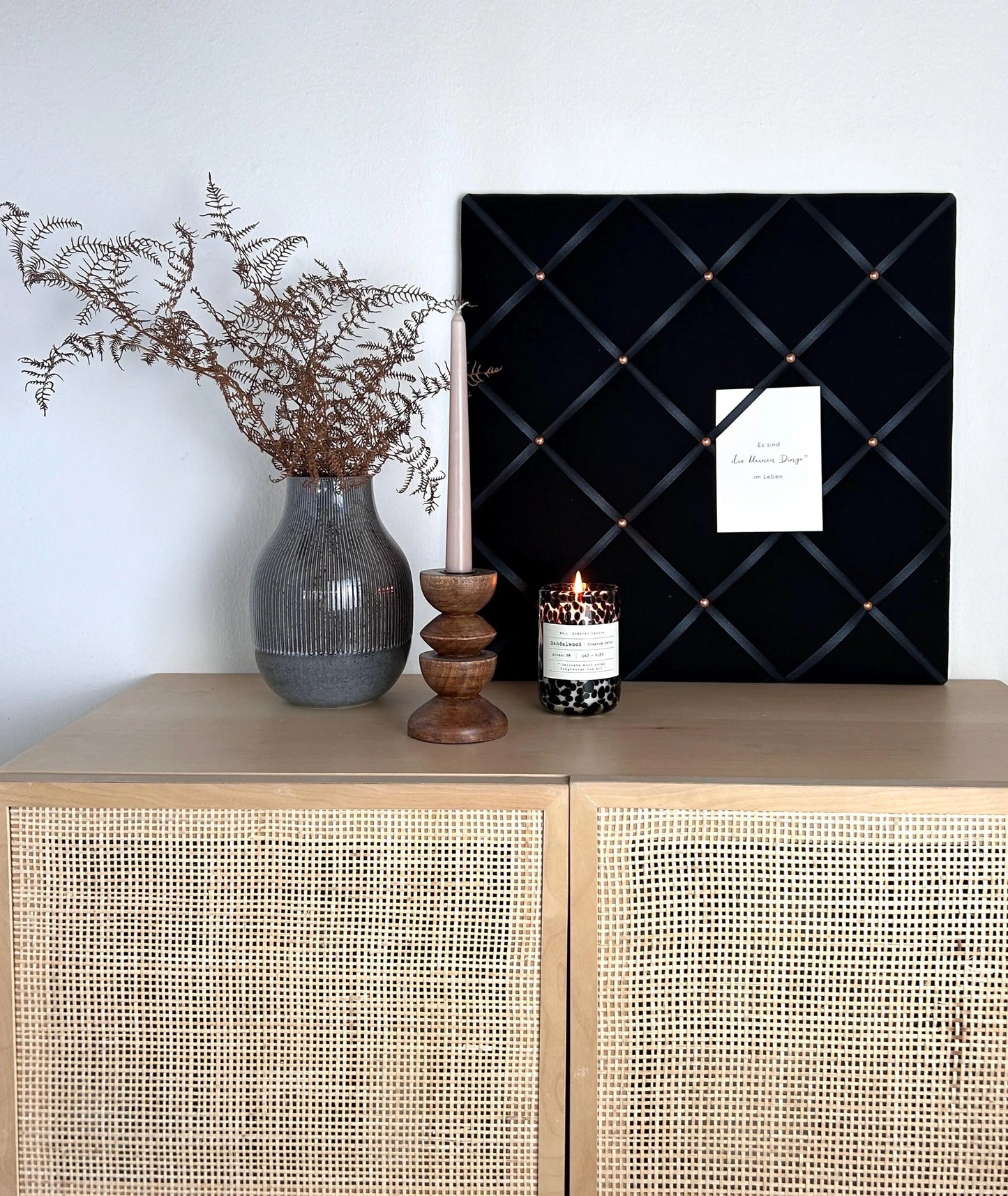 Memoboard black Wunschgröße