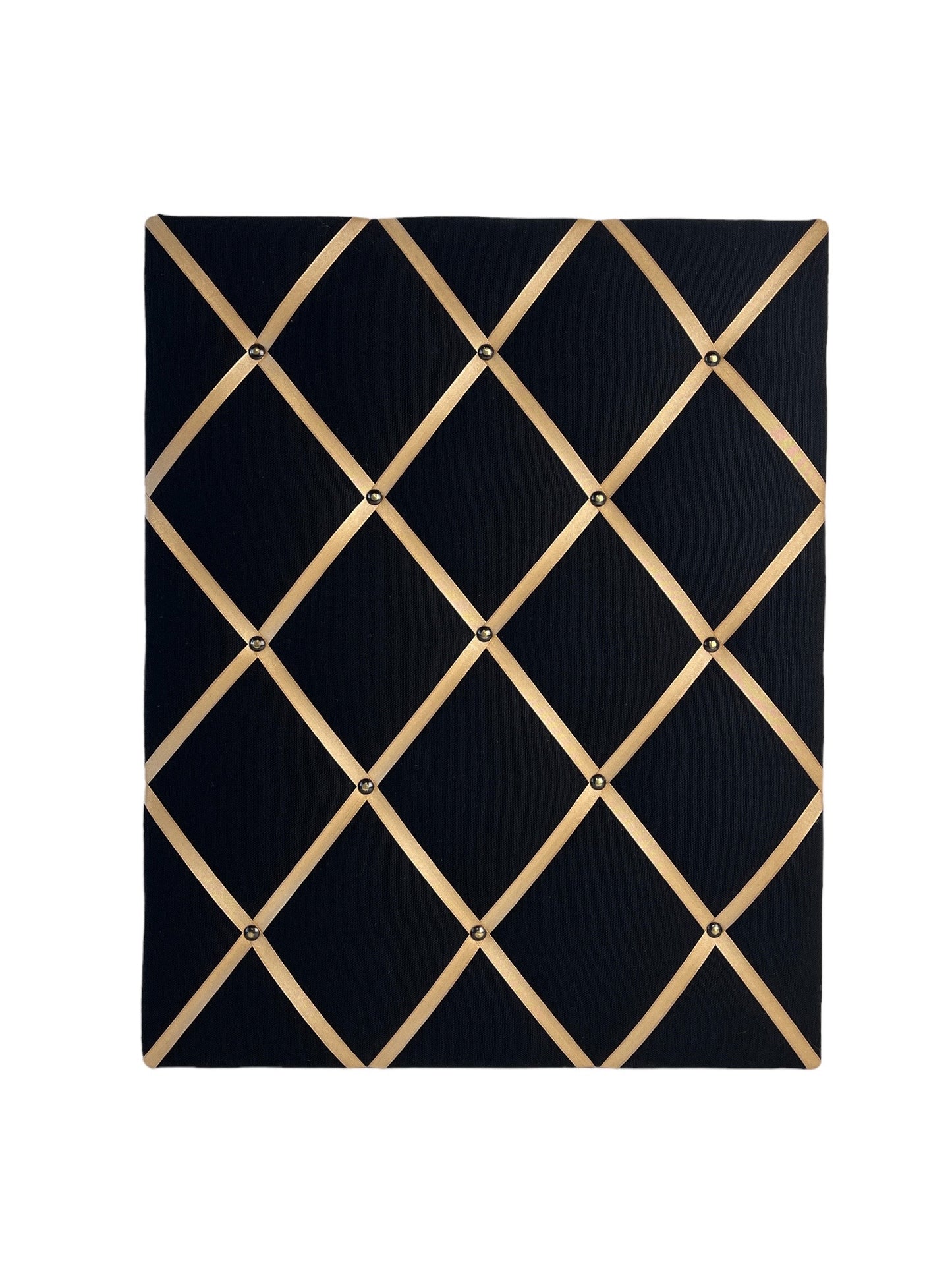 Memoboard schwarz gold Wunschgröße