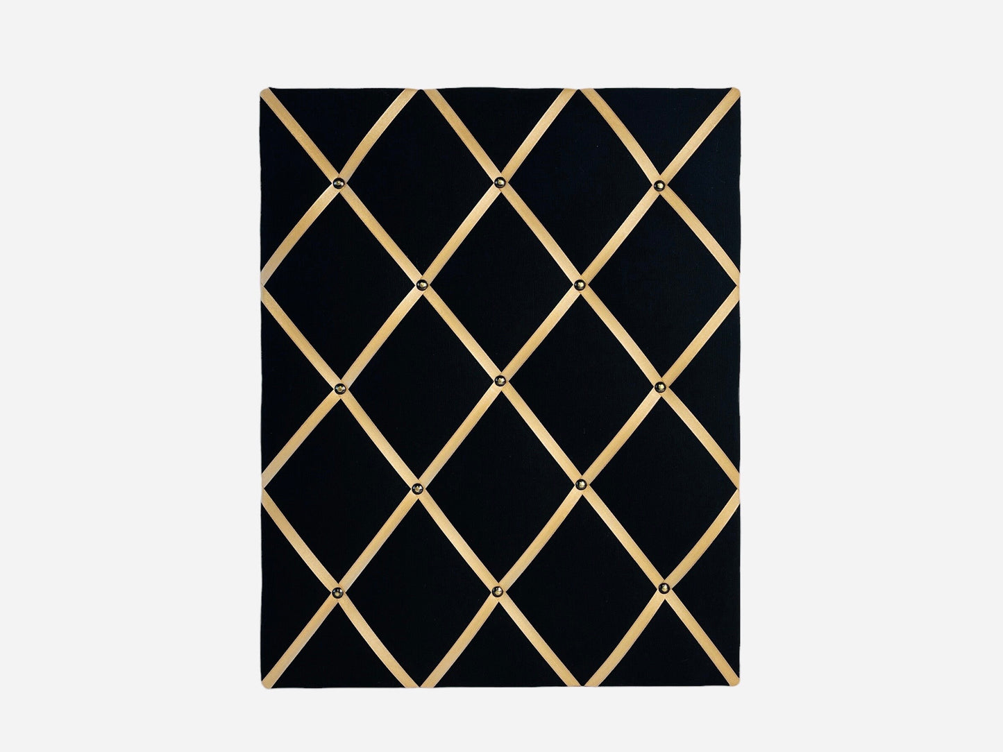 Memoboard schwarz gold Wunschgröße