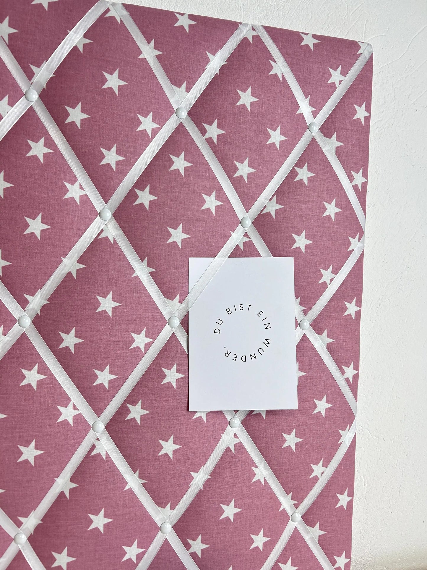 Memoboard Stern Wunschgröße Kinderzimmer