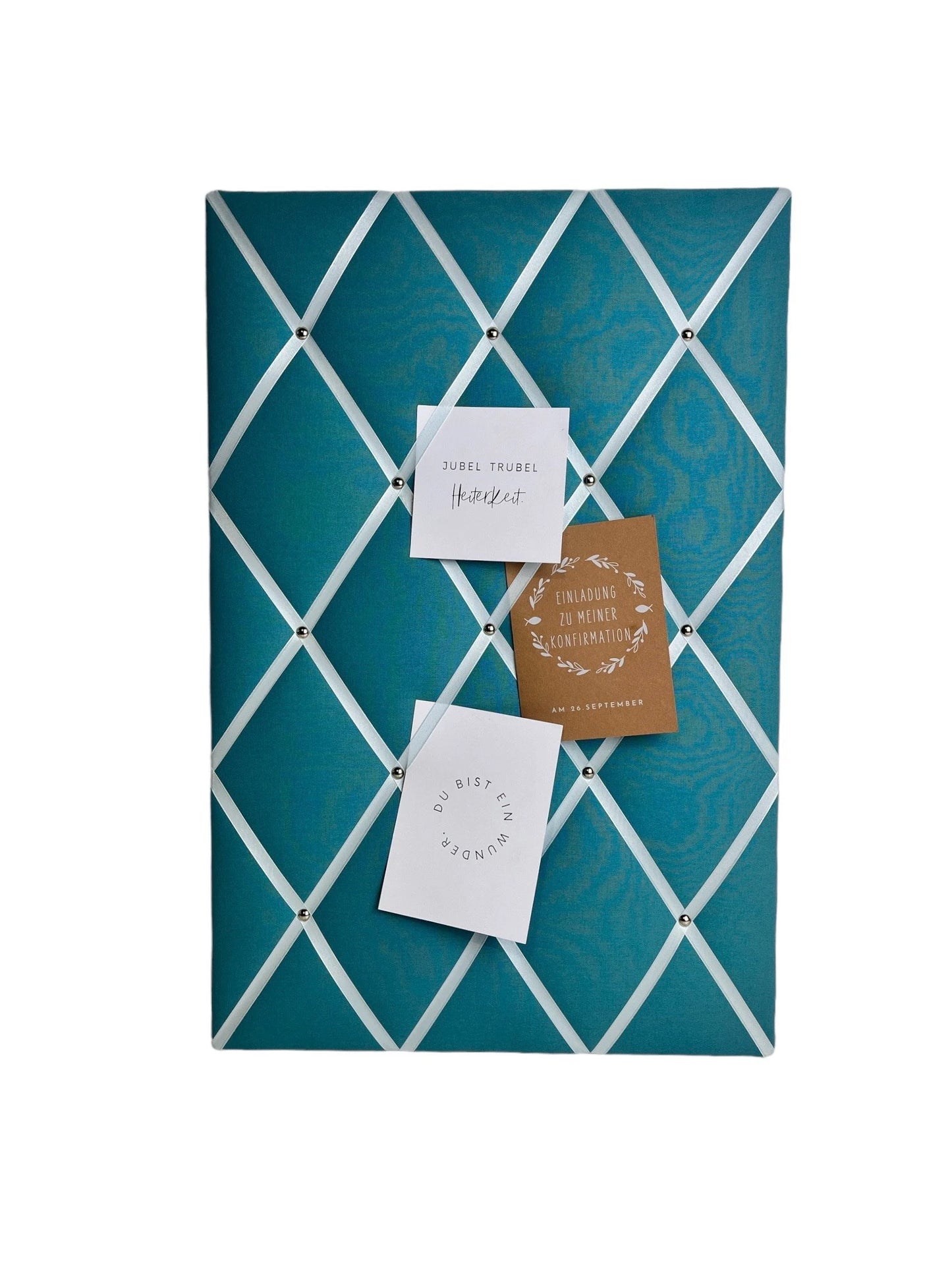 Memoboard türkis Wunschgröße