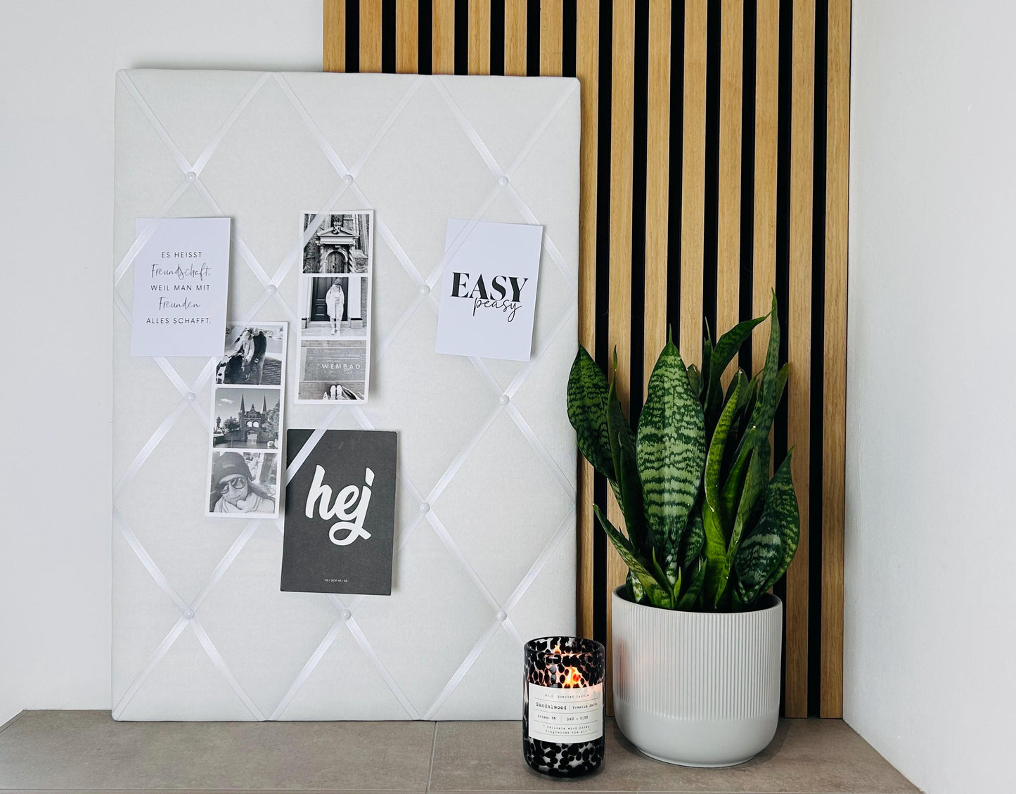 Memoboard weiß Wunschgröße