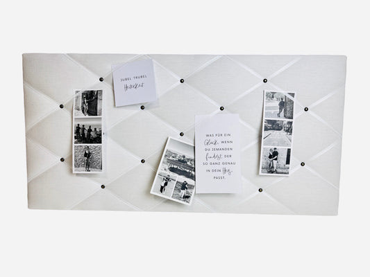 Memoboard weiss 40x80 Klemmwand