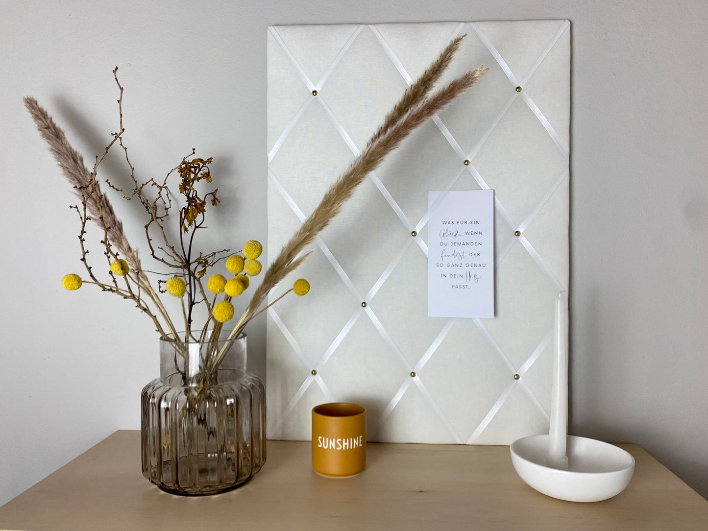 Memoboard weiß Wunschgröße