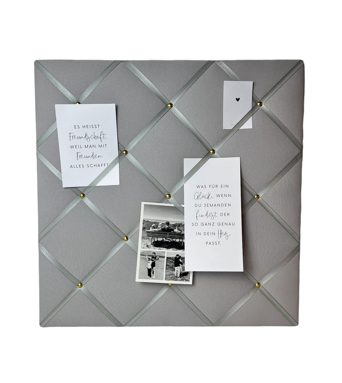Memoboard Wunschgrösse in grau