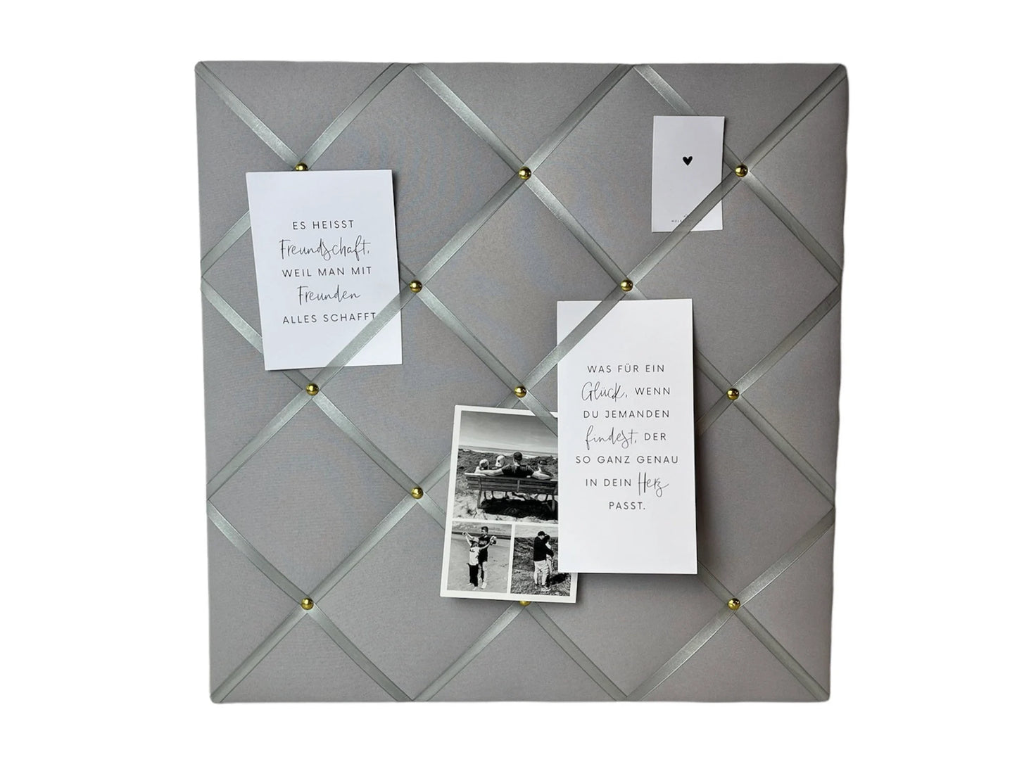 Memoboard Wunschgrösse in grau