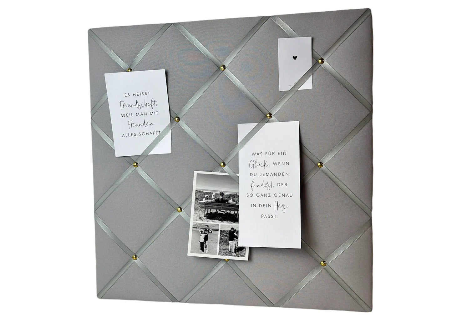 Memoboard Wunschgrösse in grau