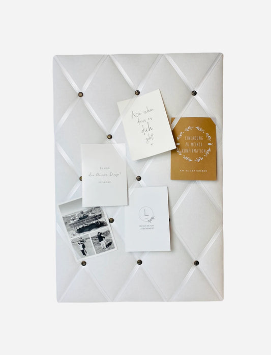 Memoboard weiß Wunschgröße
