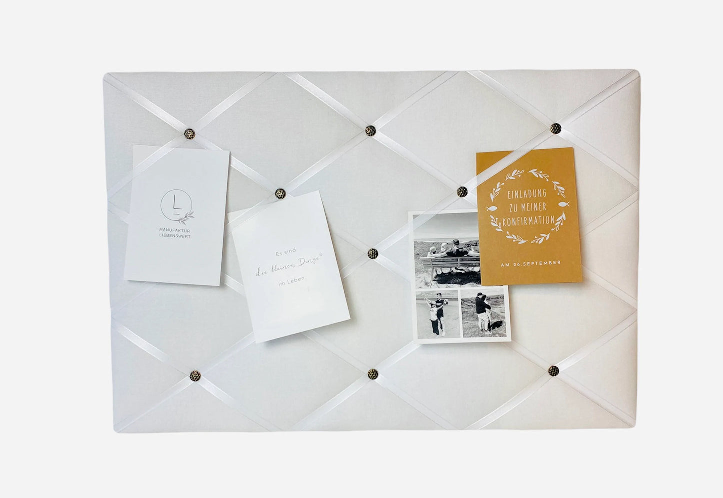 Memoboard weiß Wunschgröße