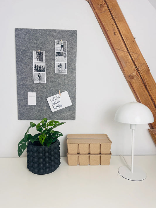 Pinnwand Pinboard Filz Scandi grau