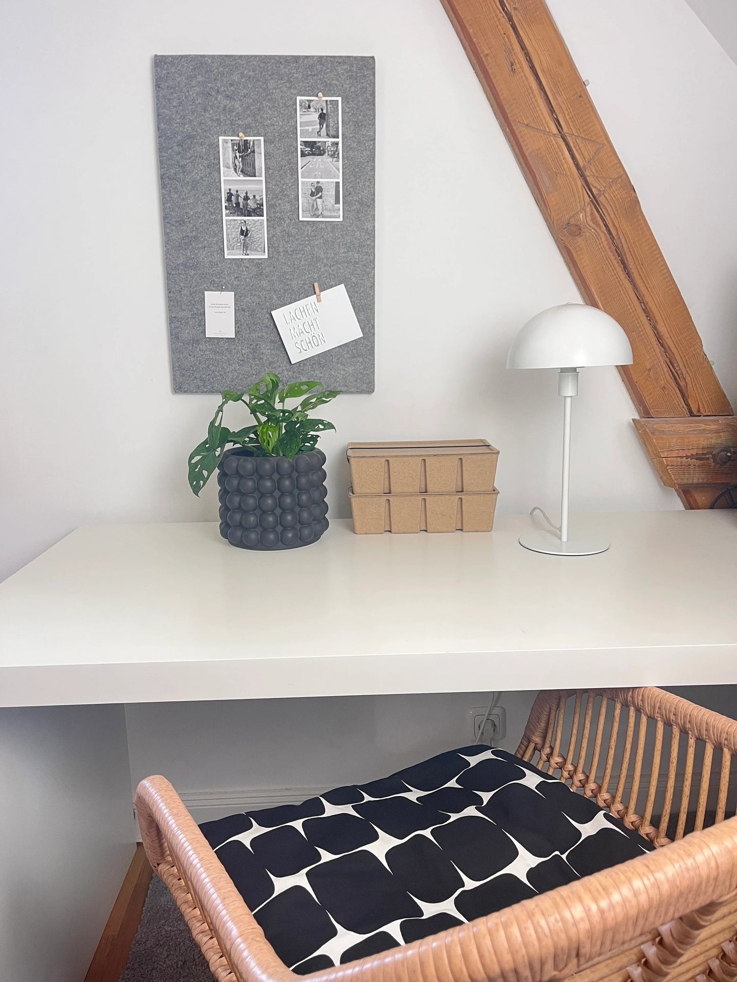 Pinnwand Pinboard Filz Scandi grau