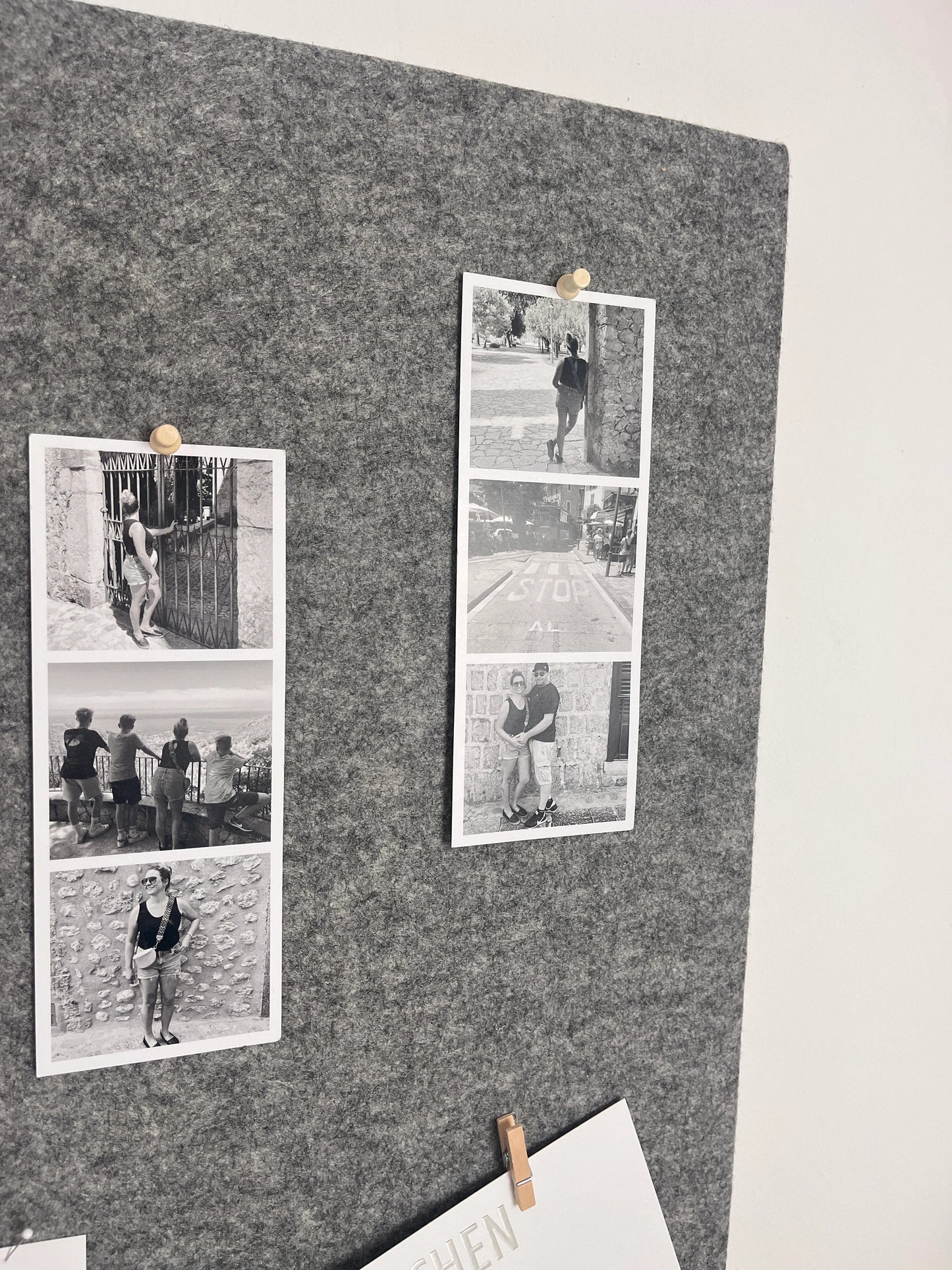 Pinnwand Pinboard Filz Scandi grau