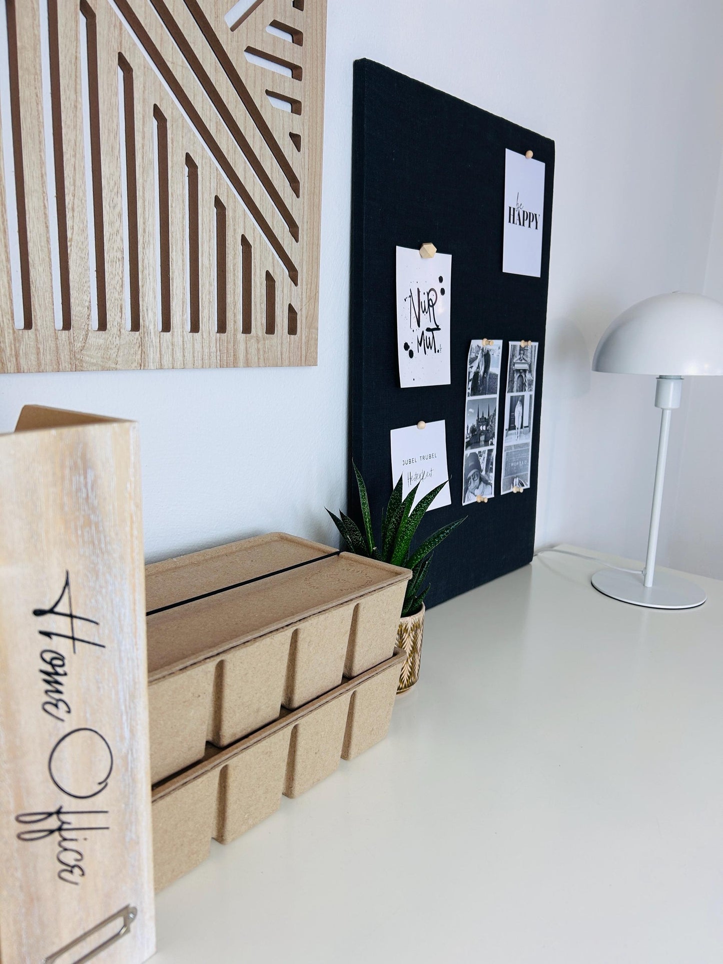 Pinnwand Pinboard Leinen anthrazit