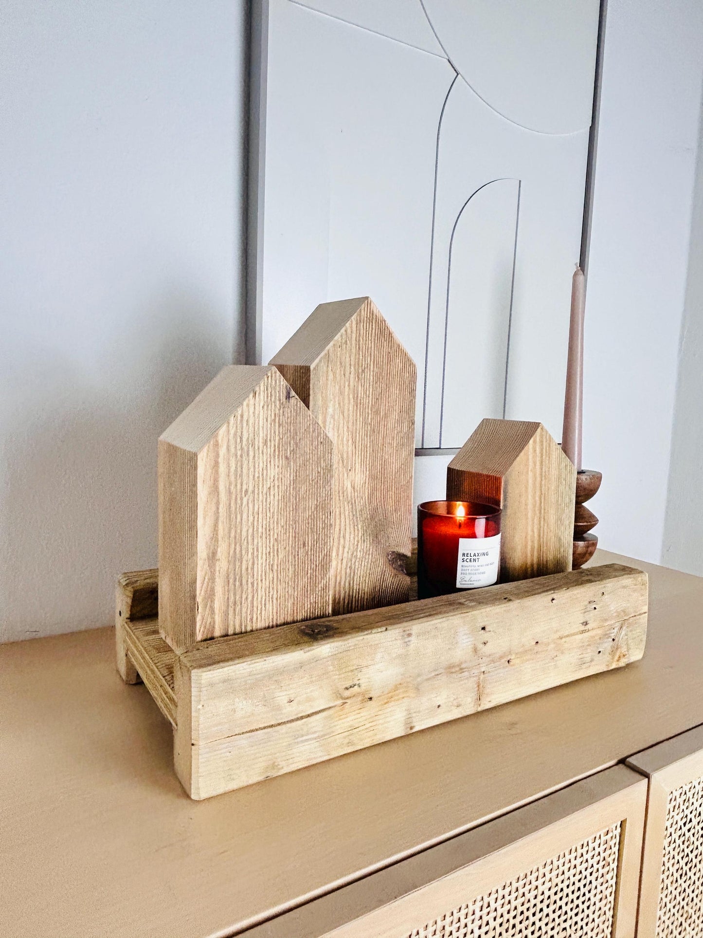 3 rustikale Holzhäuser Altholz
