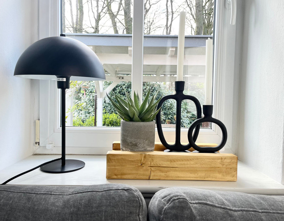 Upcycling Schalungsträger Holzdeko Tablett gebeizt