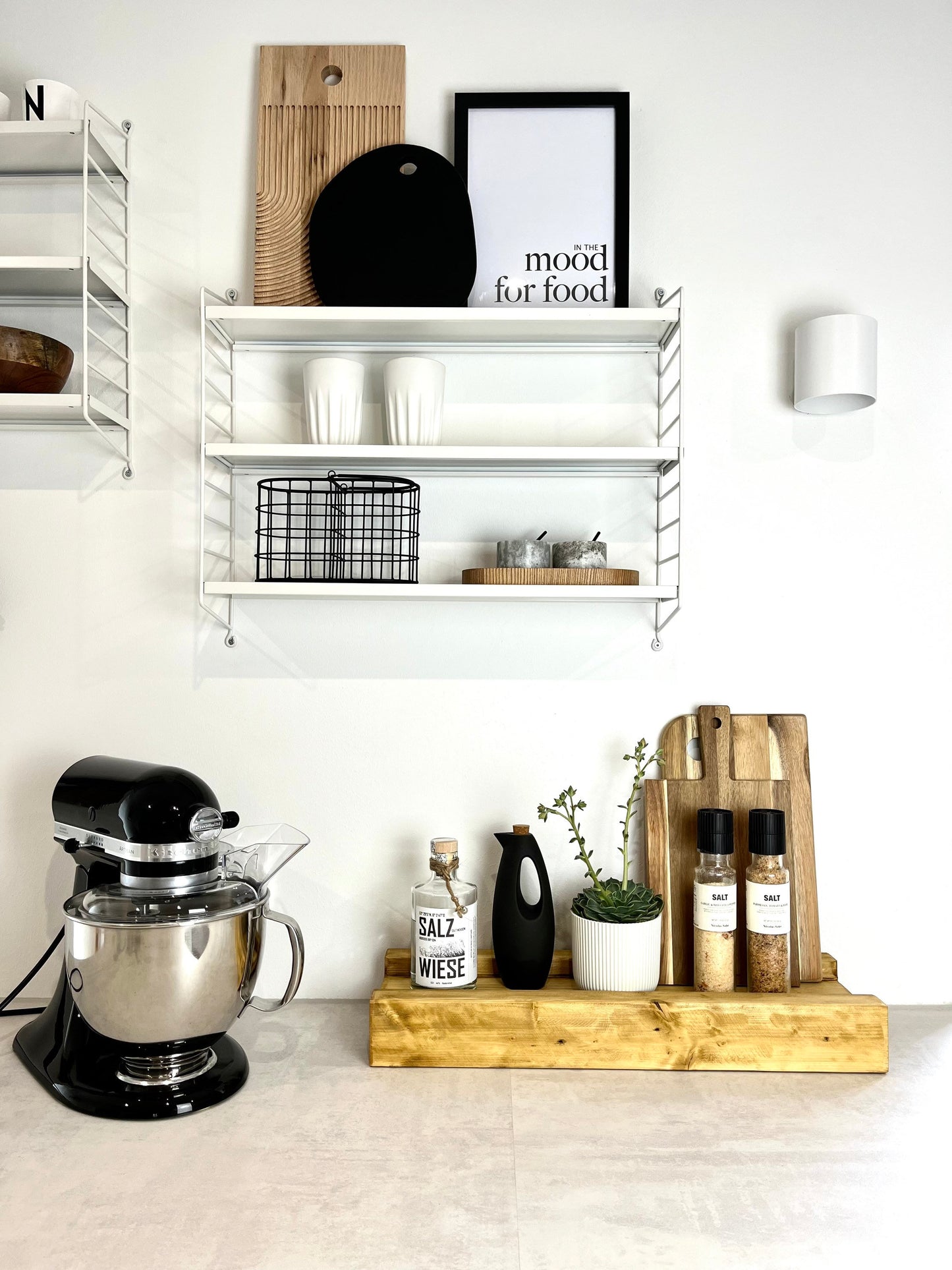 Upcycling Schalungsträger Holzdeko Tablett gebeizt