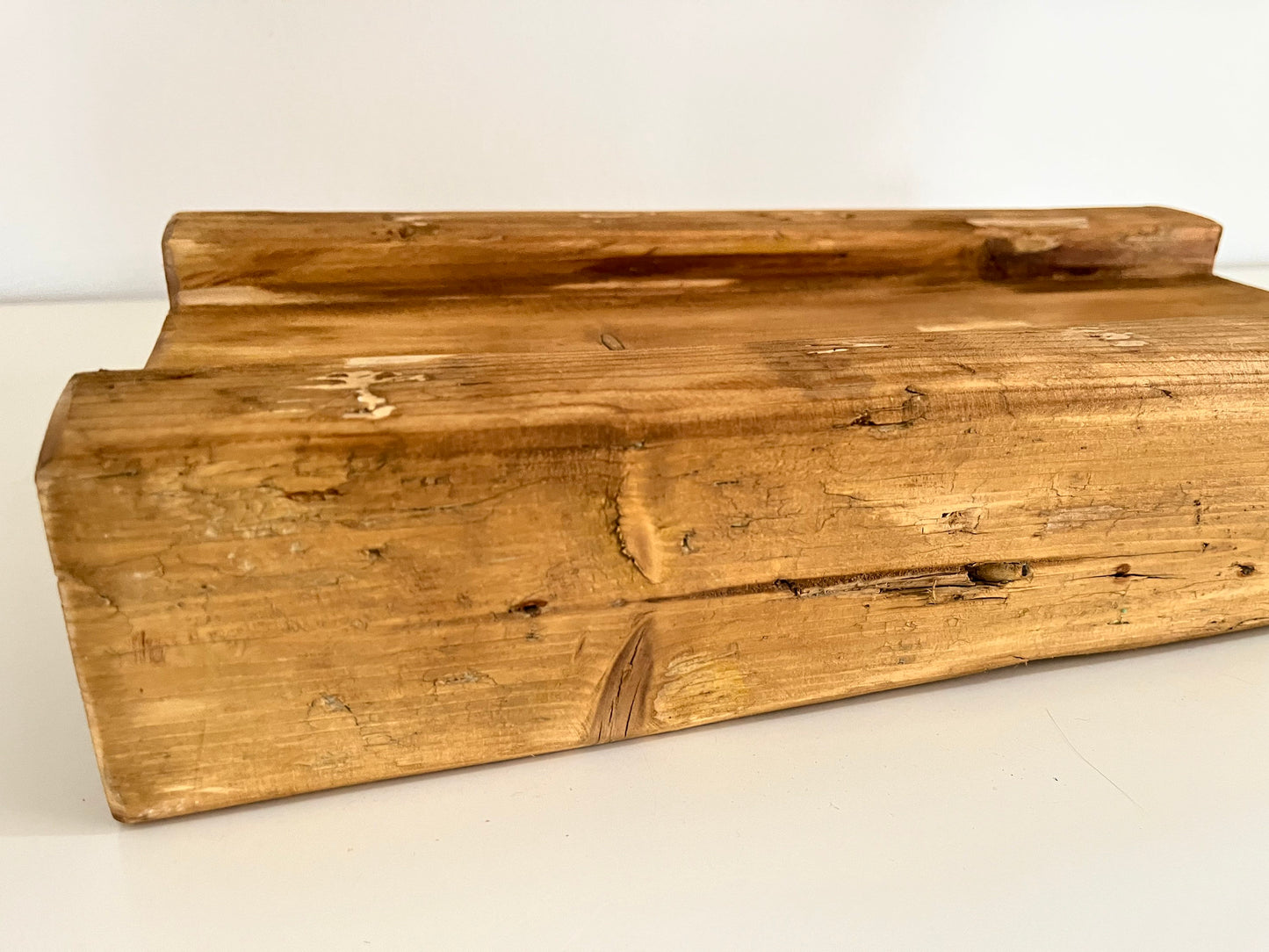Upcycling Schalungsträger Holzdeko Tablett Eiche gebeizt