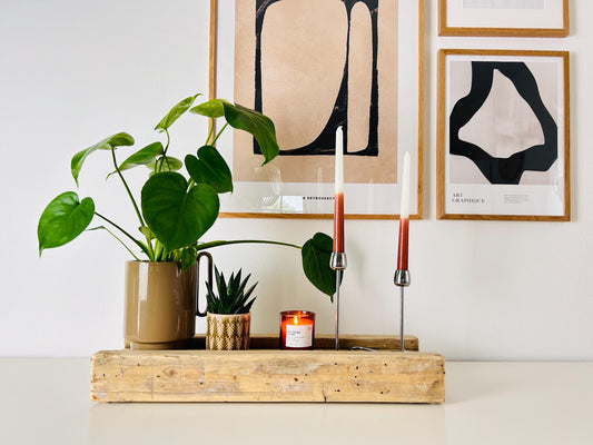Upcycling Schalungsträger Holzdeko Tablett