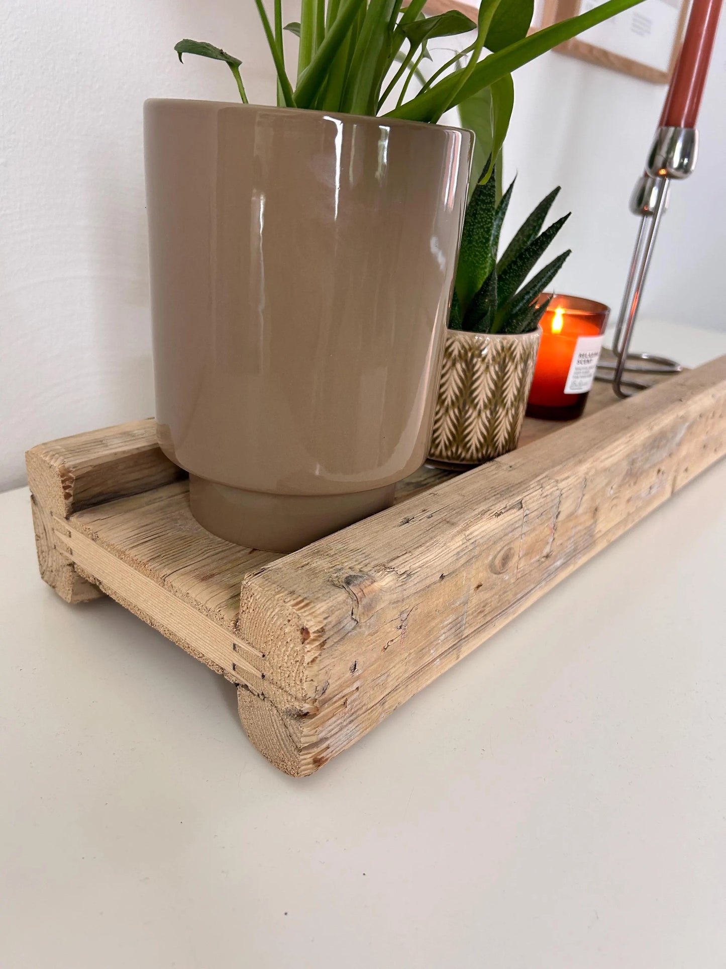 Upcycling Schalungsträger Holzdeko Tablett