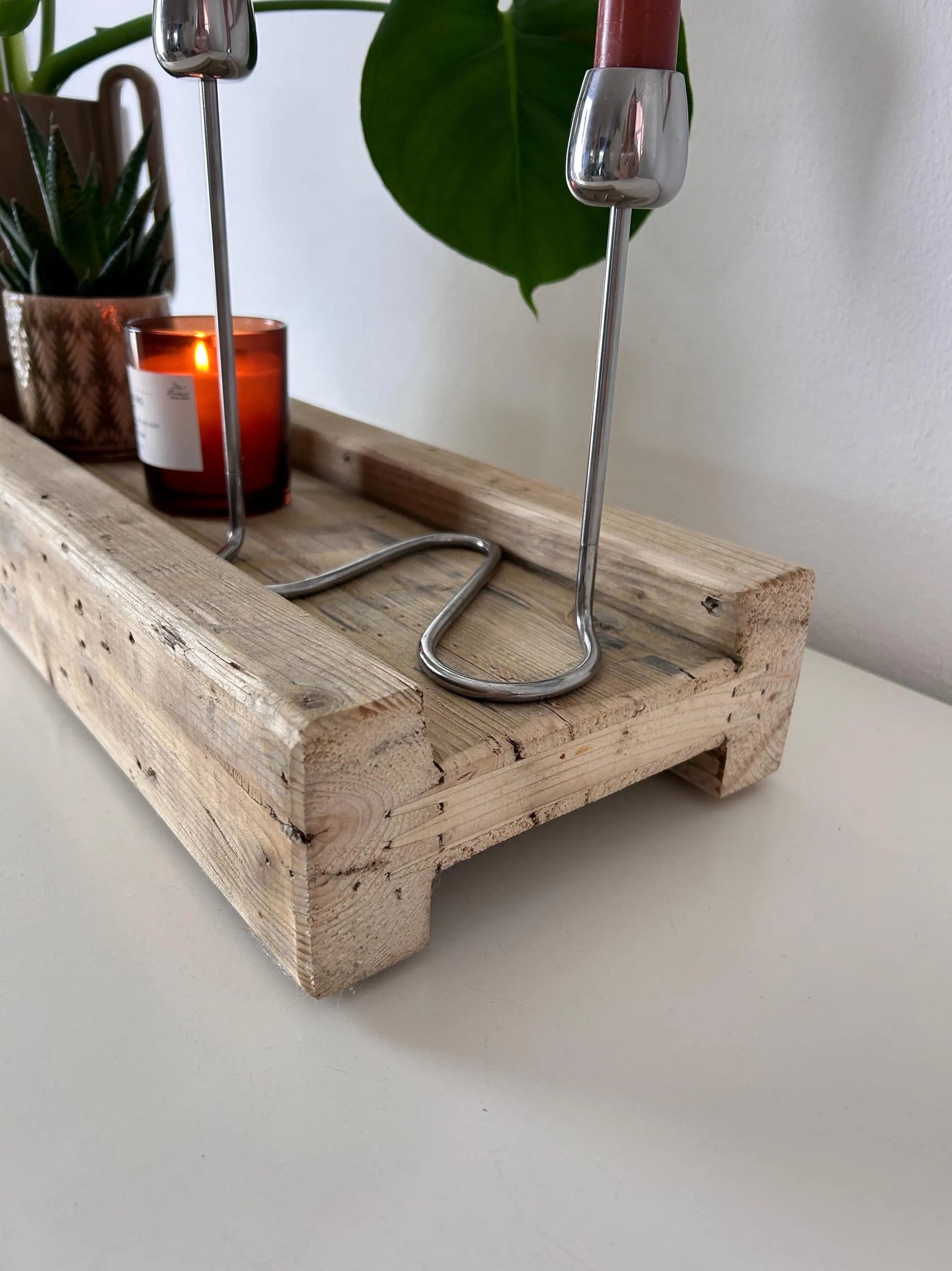 Upcycling Schalungsträger Holzdeko Tablett
