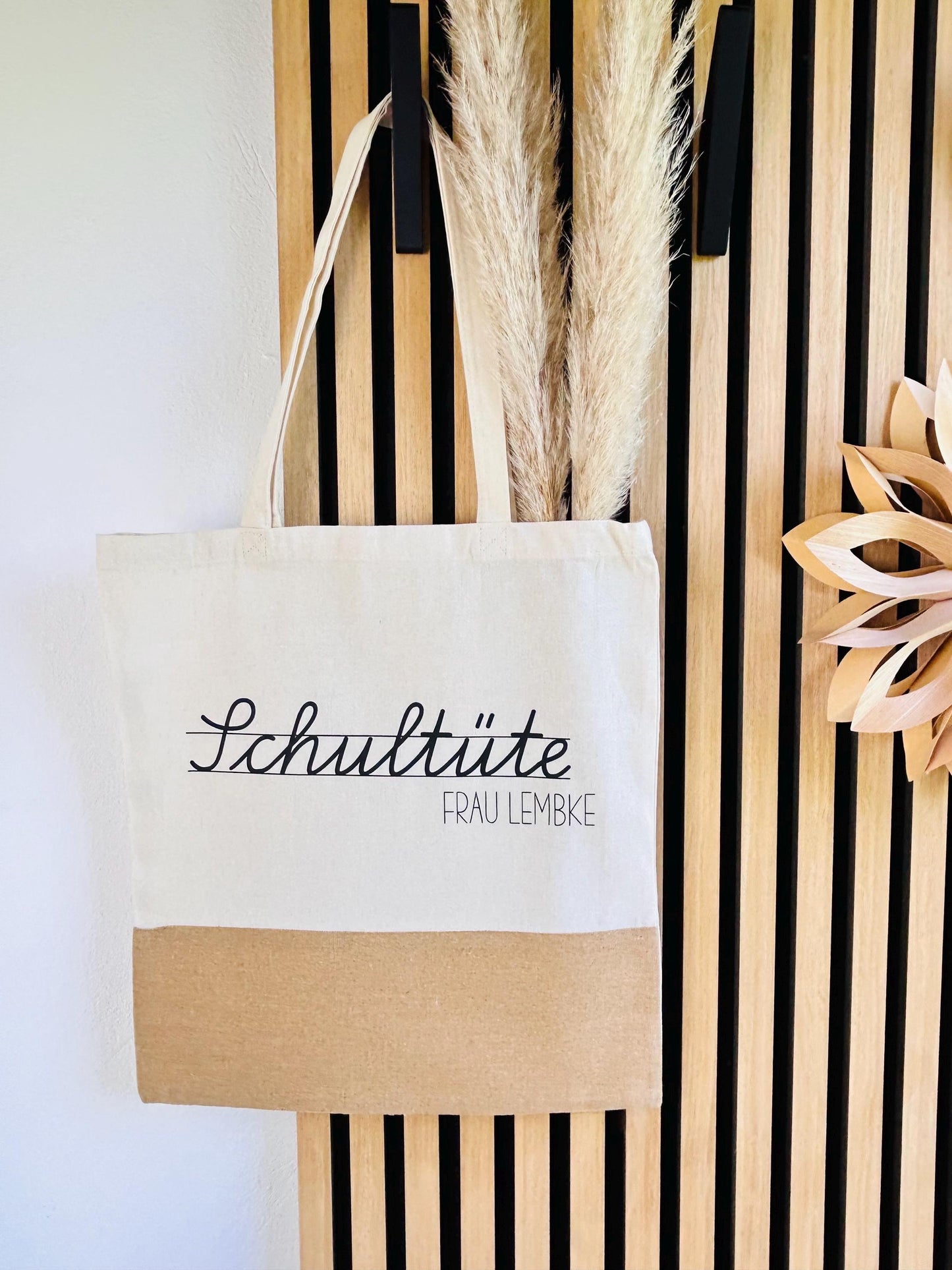Jutetasche Schultüte Geschenk Lehrer Lehrerin