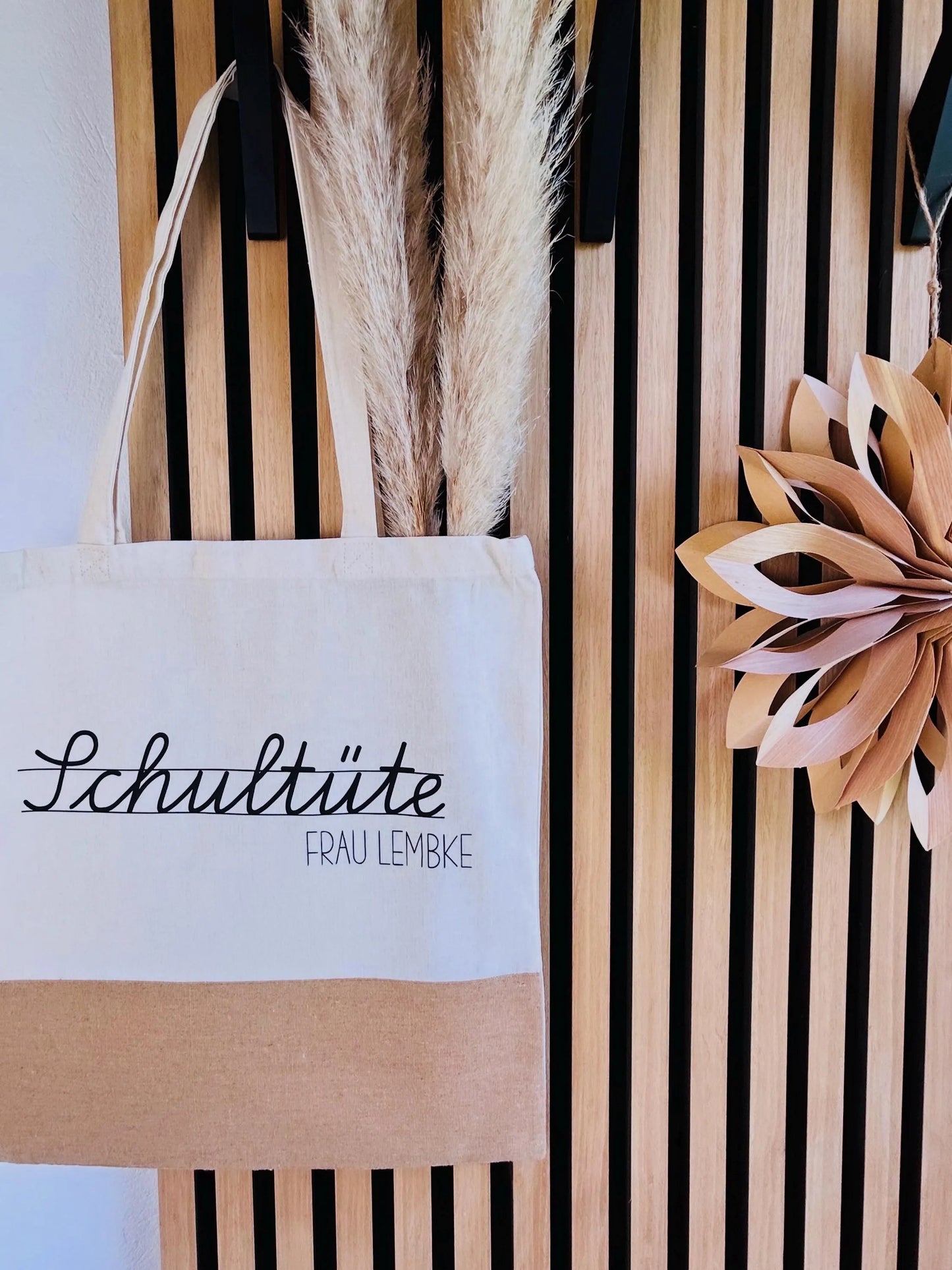 Jutetasche Schultüte Geschenk Lehrer Lehrerin