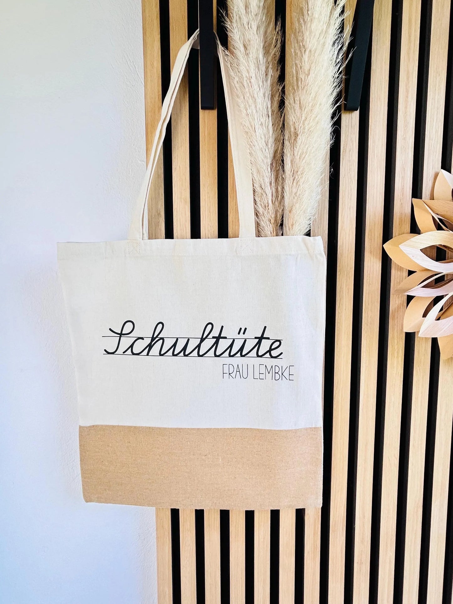 Jutetasche Schultüte Geschenk Lehrer Lehrerin