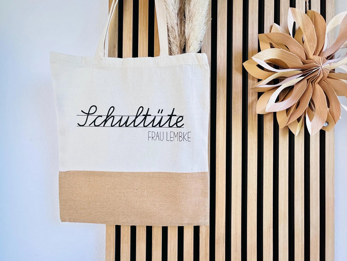 Jutetasche Schultüte Geschenk Lehrer Lehrerin