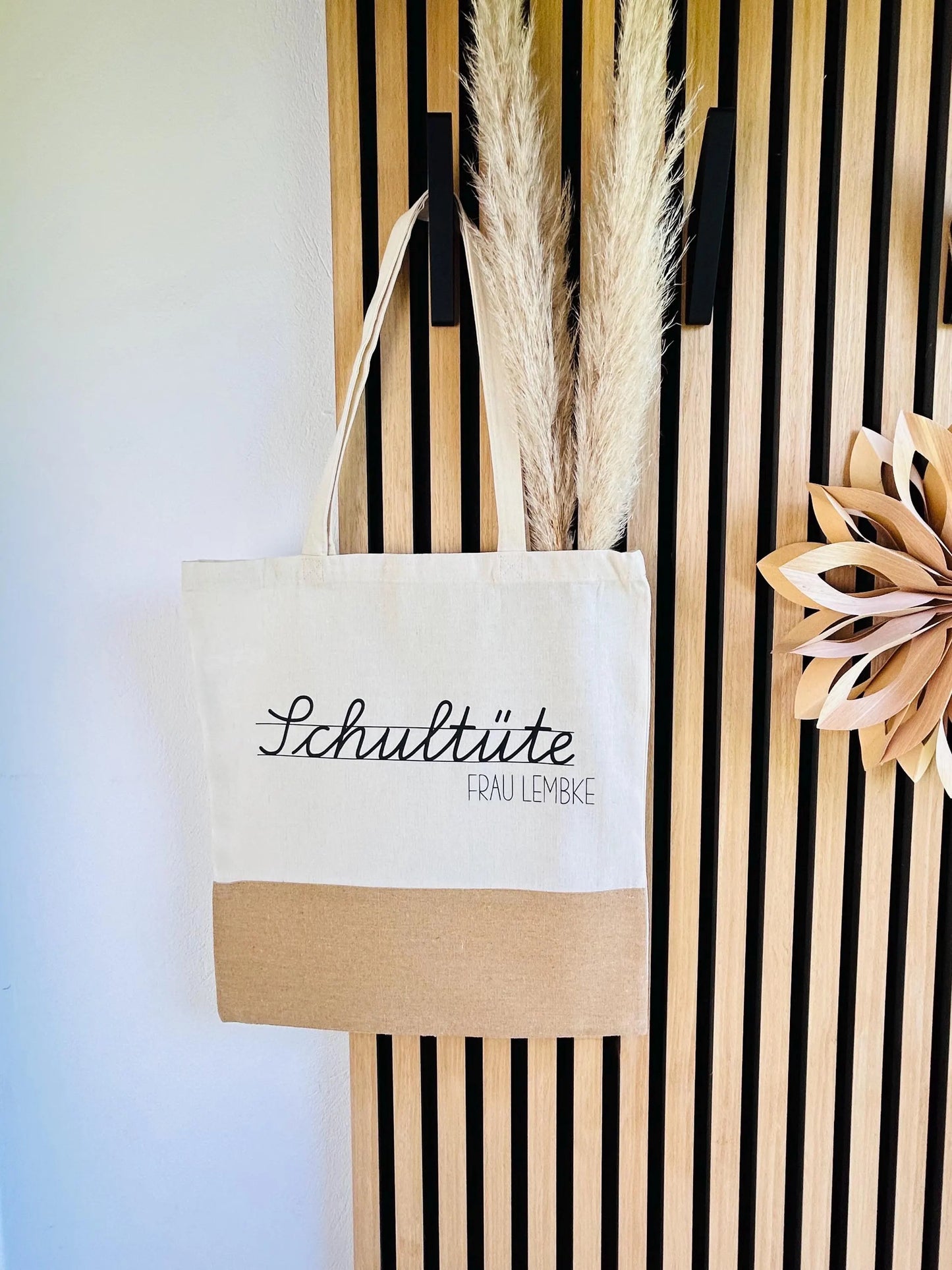 Jutetasche Schultüte Geschenk Lehrer Lehrerin