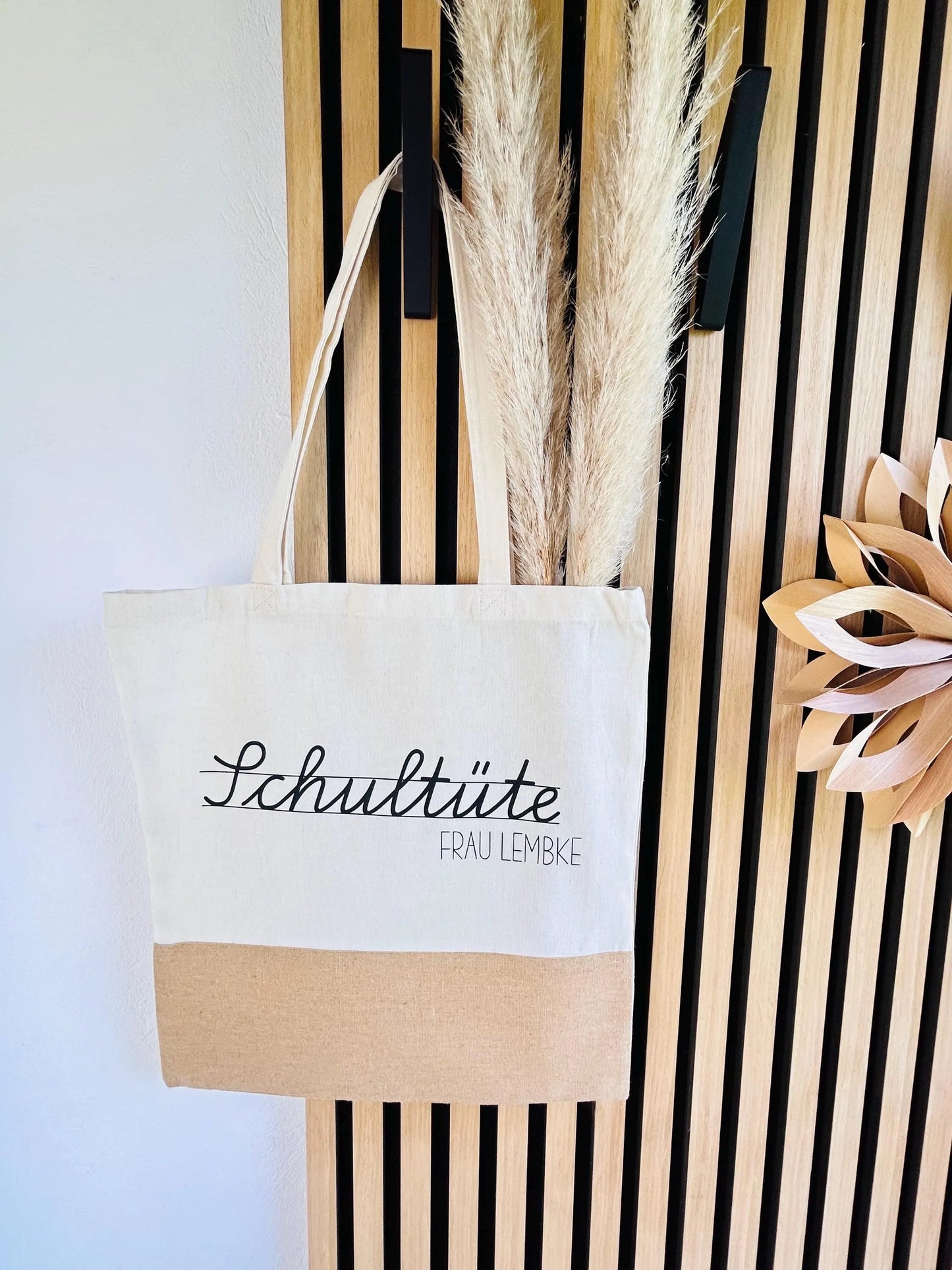 Jutetasche Schultüte Geschenk Lehrer Lehrerin