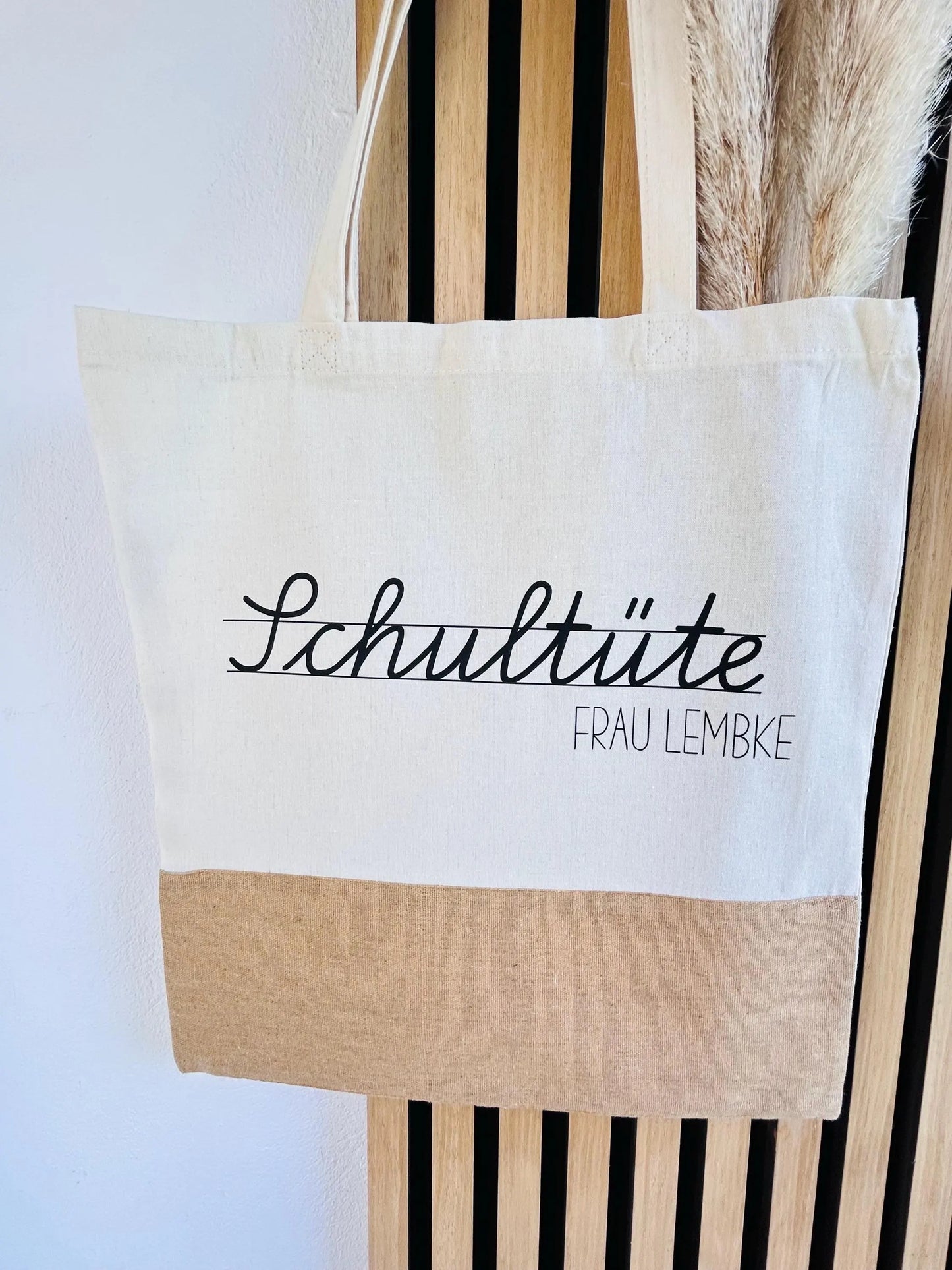Jutetasche Schultüte Geschenk Lehrer Lehrerin