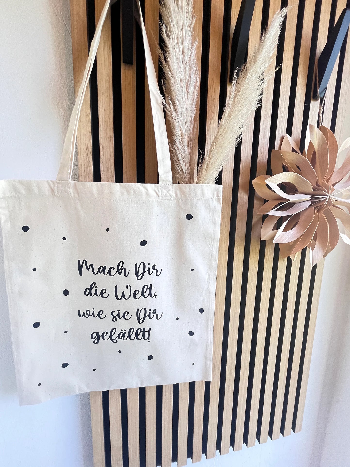 Jutetasche Shopper Mach Dir die Welt…