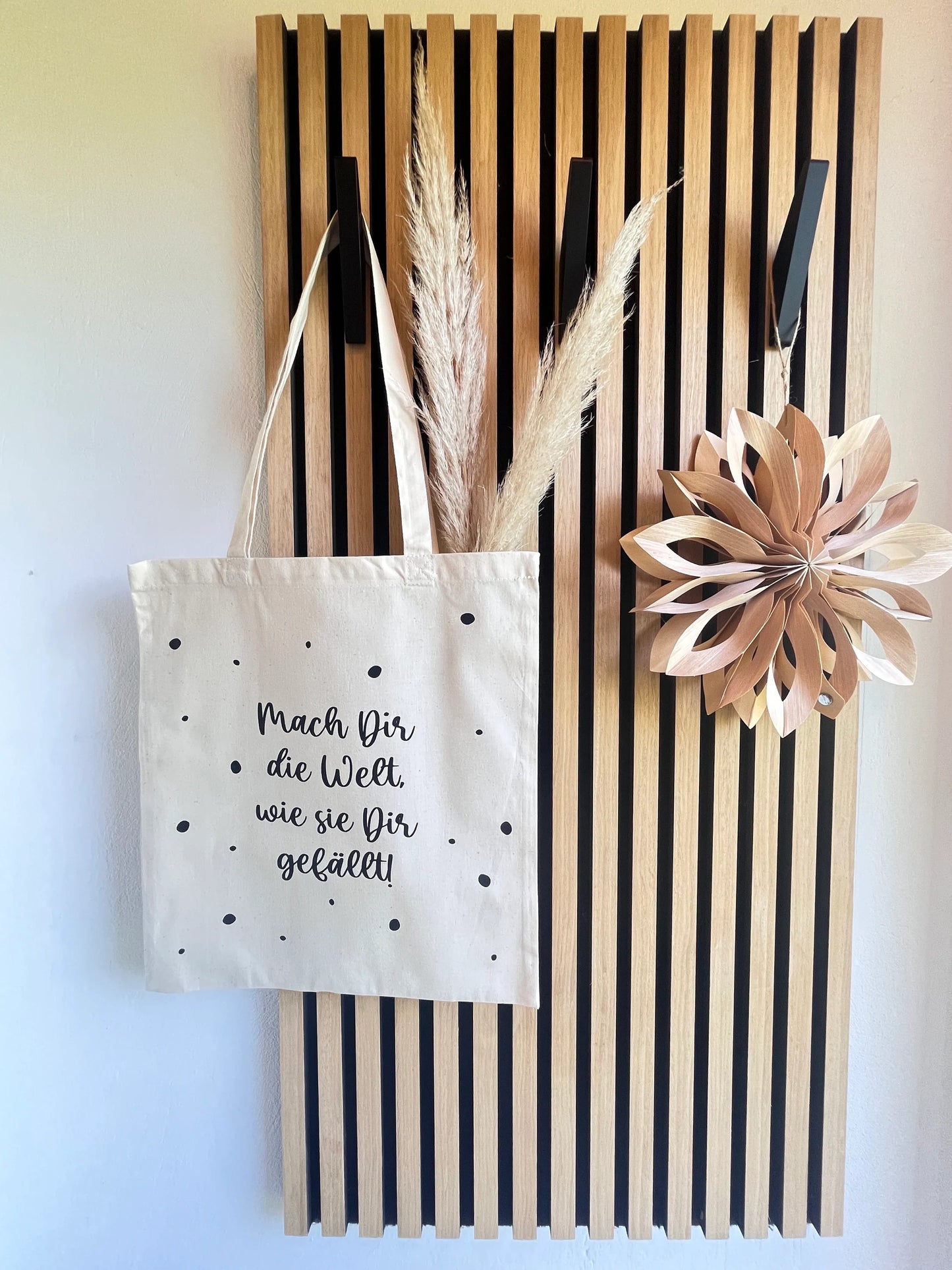 Jutetasche Shopper Mach Dir die Welt…