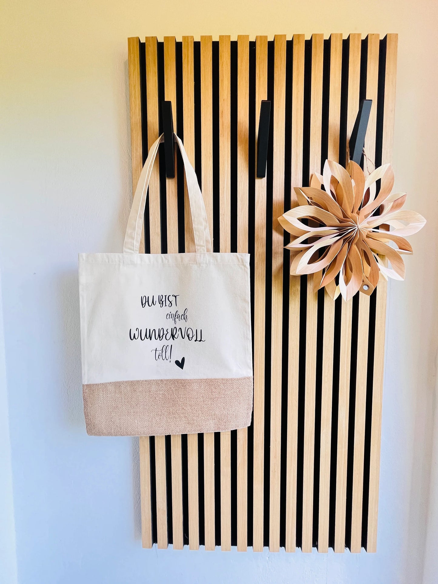 Jutetasche Shopper Du bist einfach wundervoll toll!