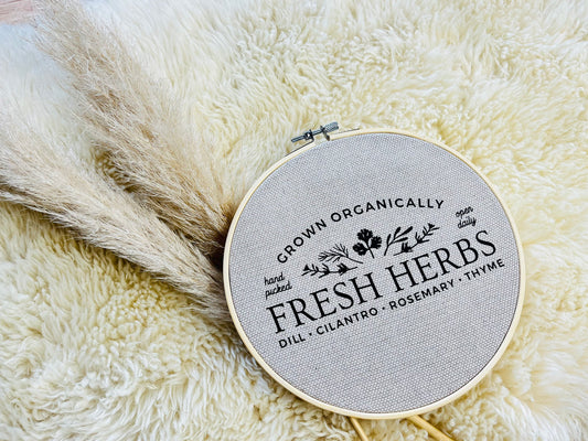 Stickrahmen scandi FRESH HERBS