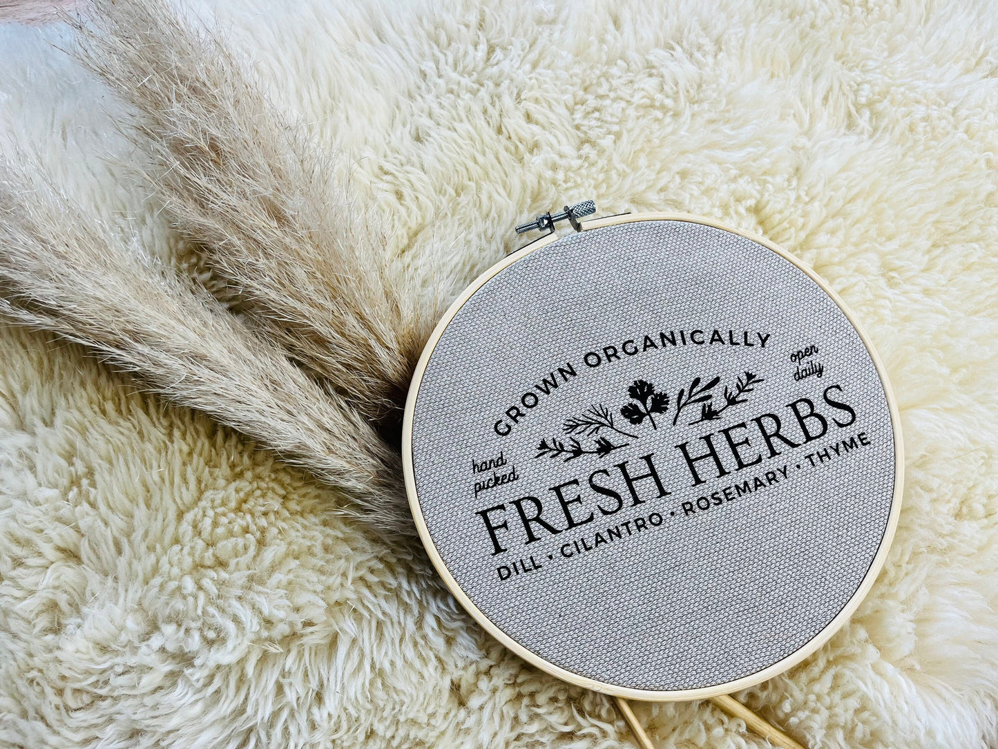 Stickrahmen scandi FRESH HERBS