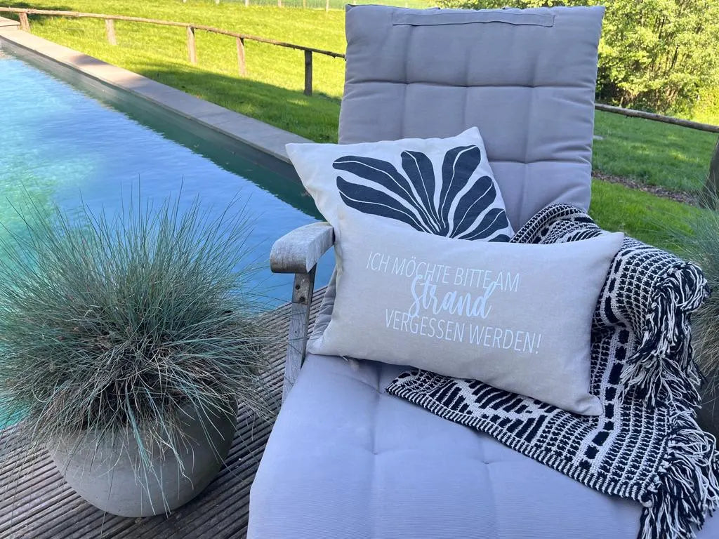 Strandkissen Outdoor beige