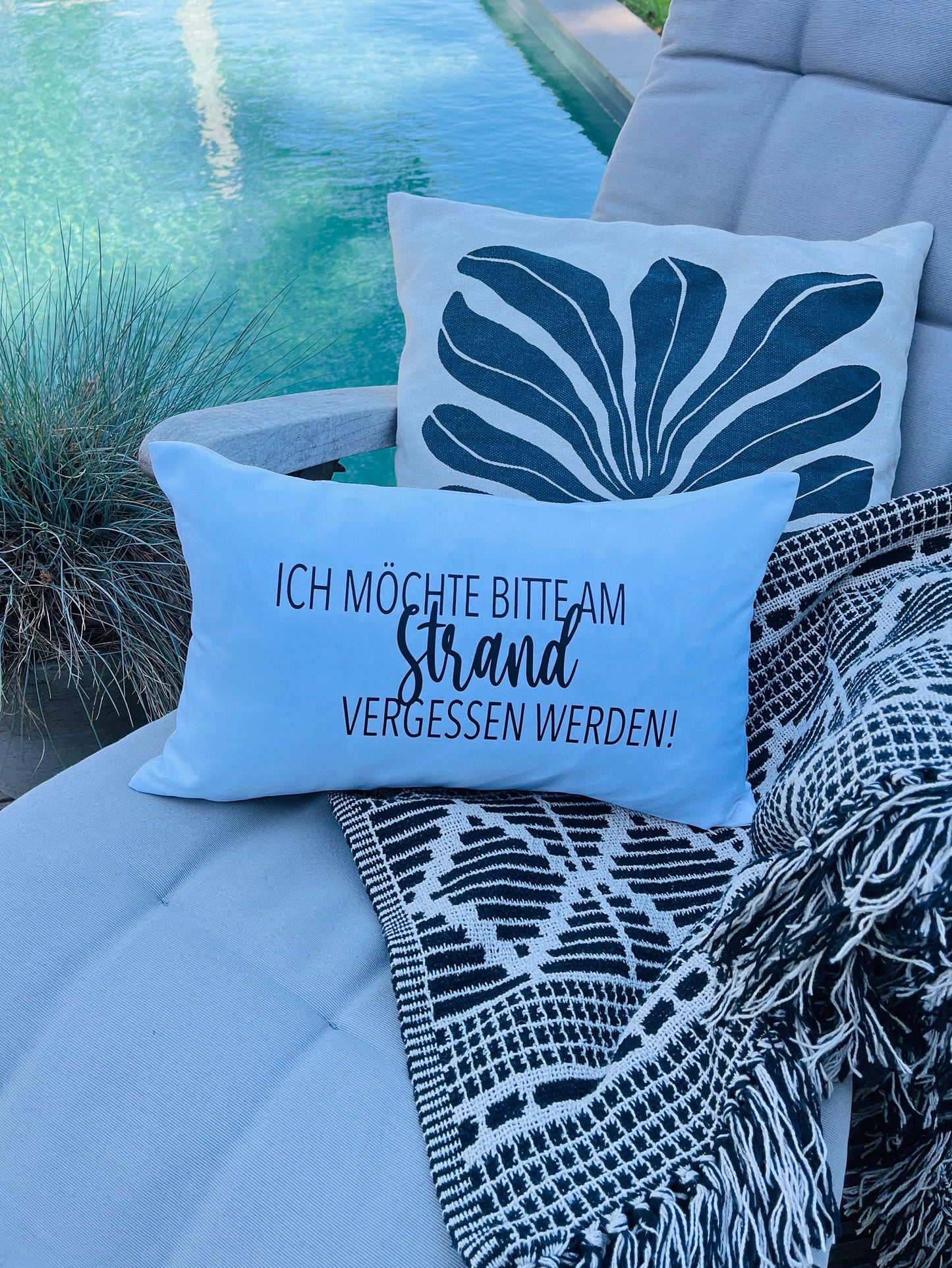 Strandkissen Outdoor weiß