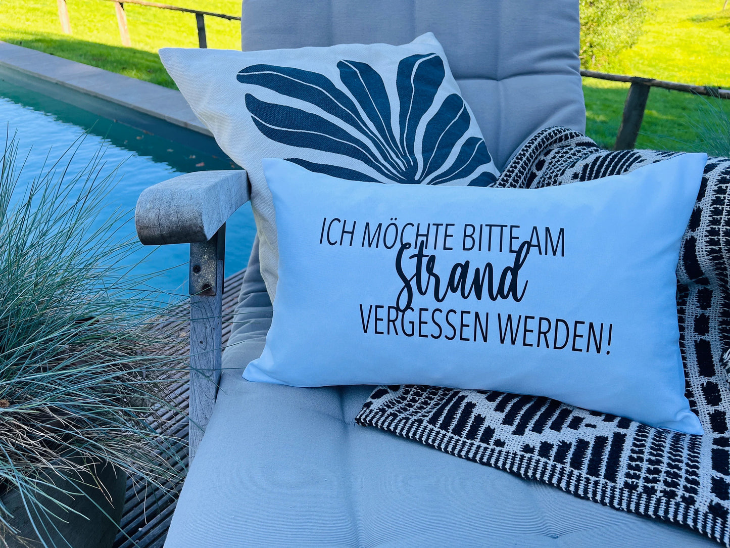 Strandkissen Outdoor weiß