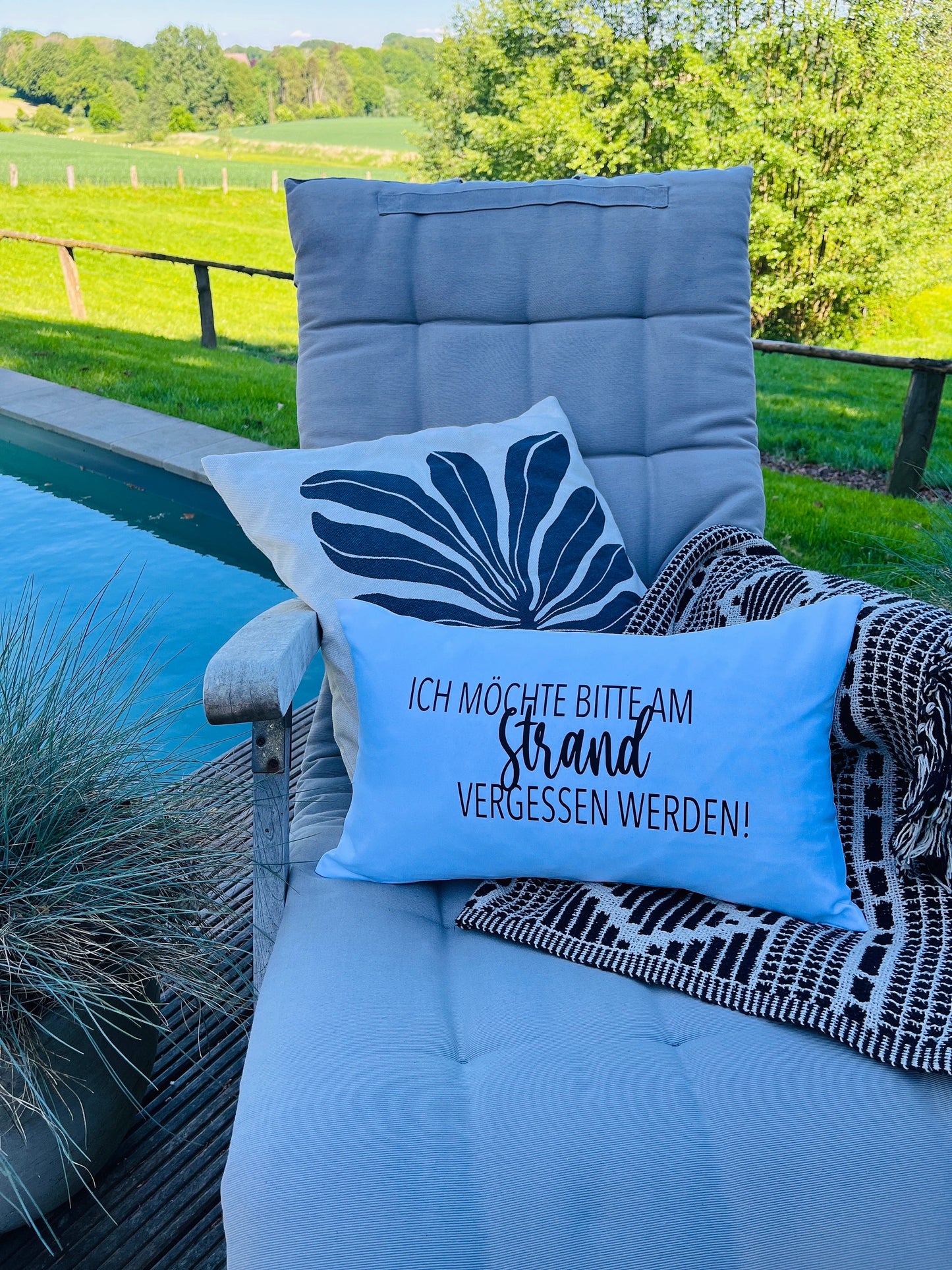 Strandkissen Outdoor weiß
